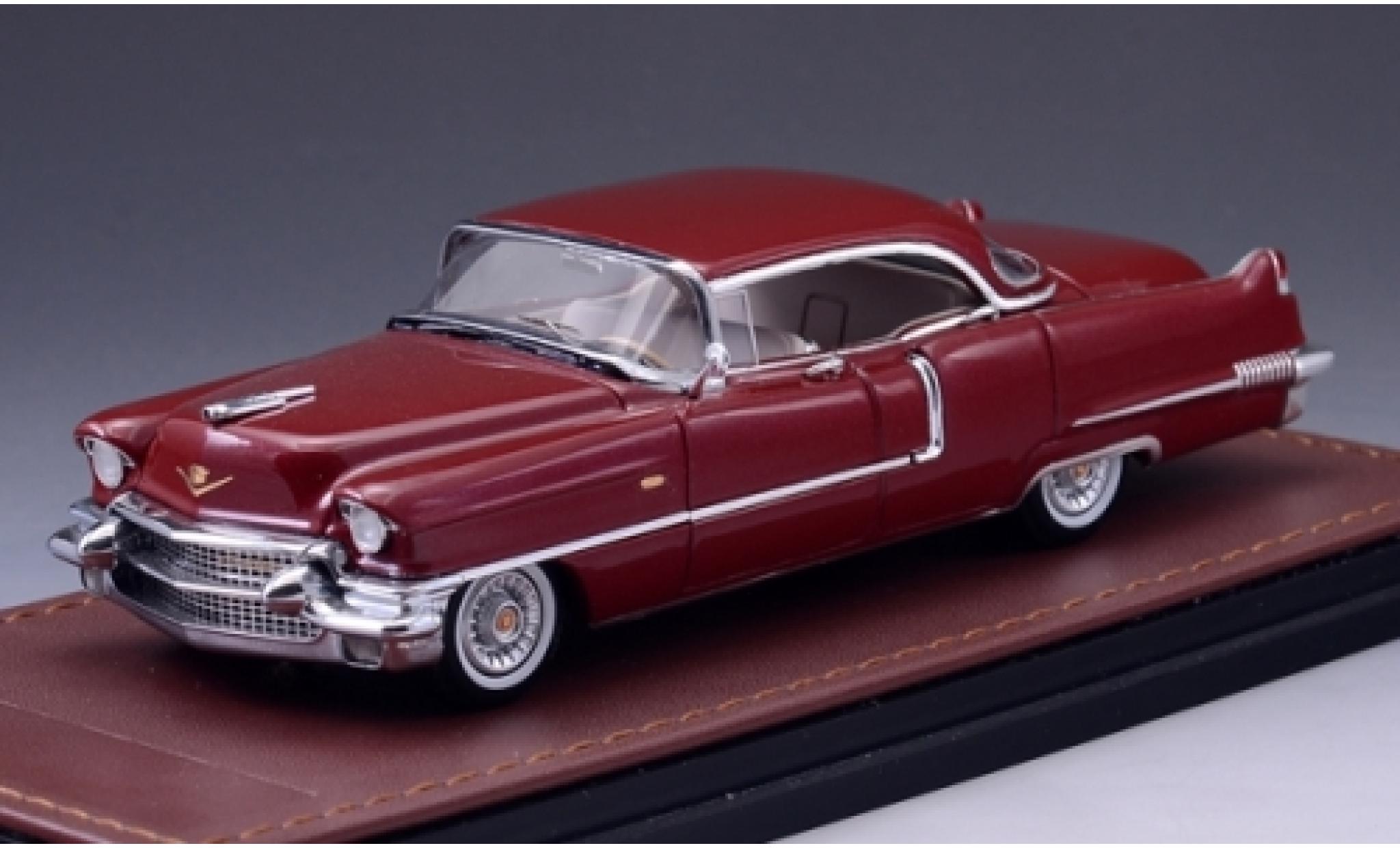 Cadillac Sedan 1/43 GLM Deville rood 1956 modelauto