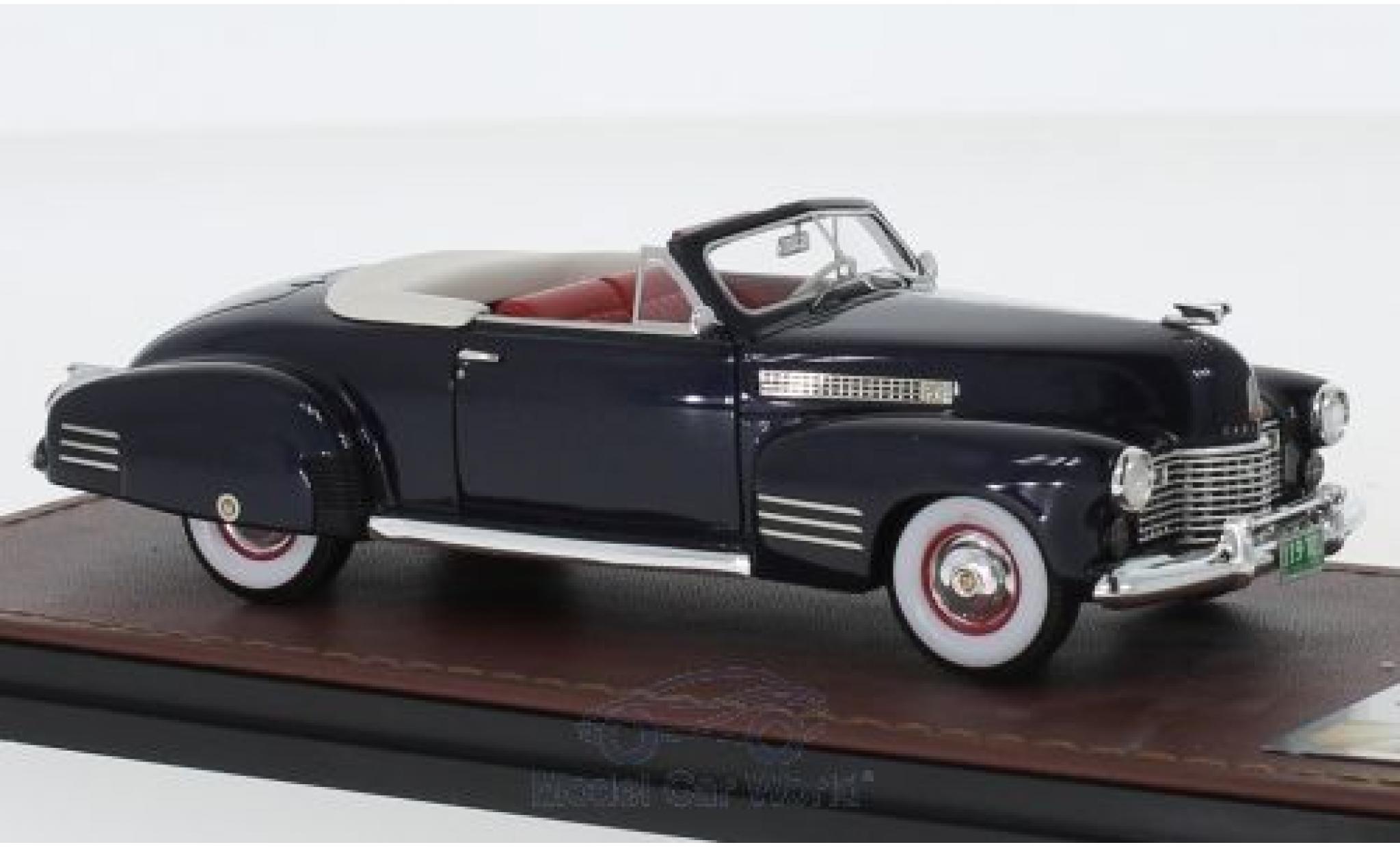 Cadillac Series 62 1/43 GLM Cabriolet Coupe metallic blauw 1941 modelauto