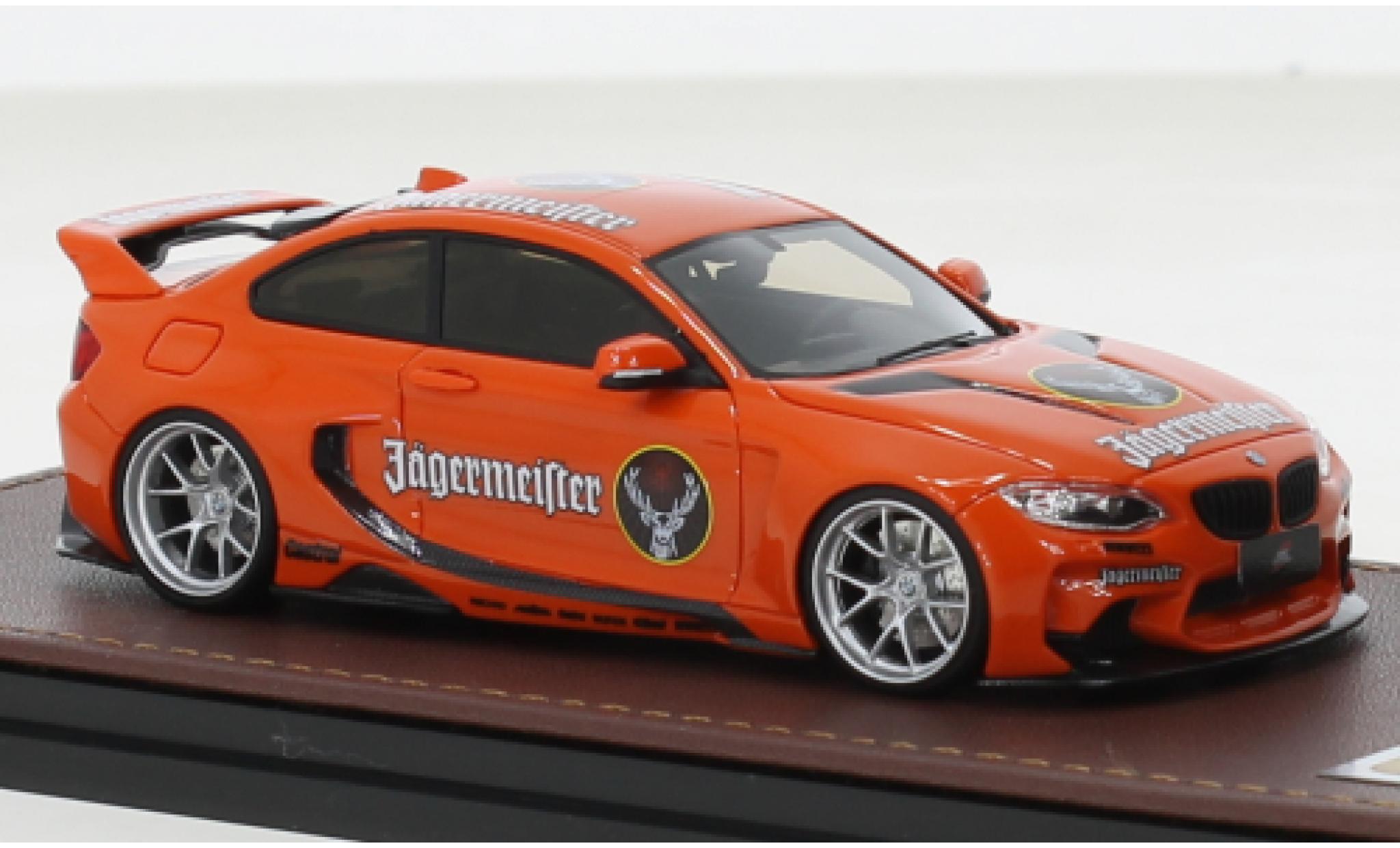 Bmw M235 1/43 GLM i DarwinPro MTC Design Black Sails oranje modelauto