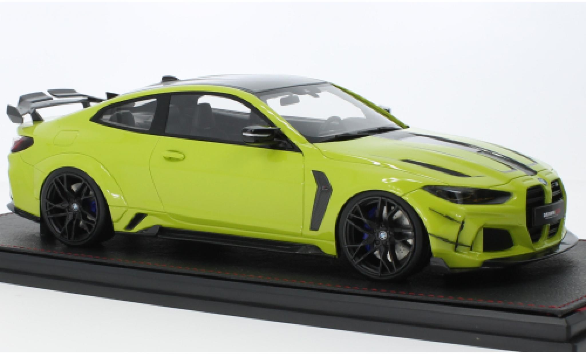 Bmw M4 1/18 GLM (G82) ByHumans Louisiana WBK geel clair 2022 modelauto