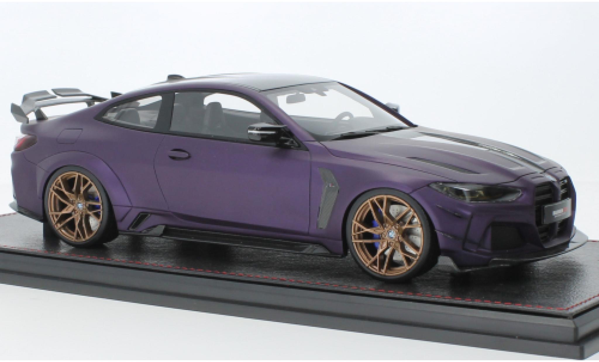 Bmw M4 1/18 GLM (G82) ByHumans Louisiana WBK mattpaars 2022 modelauto