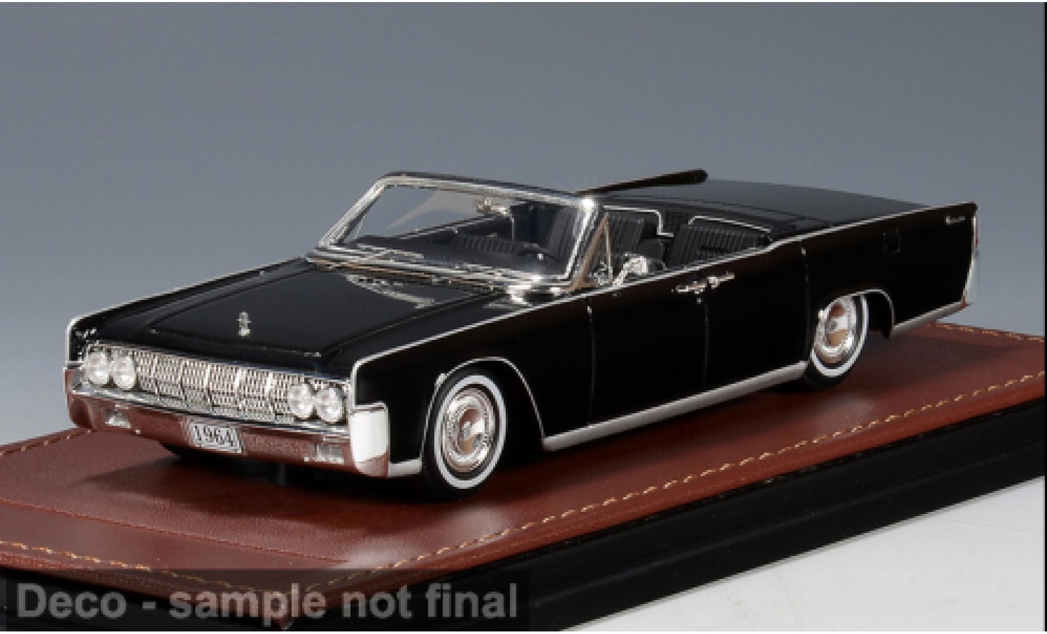 Lincoln Continental 1/43 GLM Cabriolet zwart 1964 1:43 modelauto