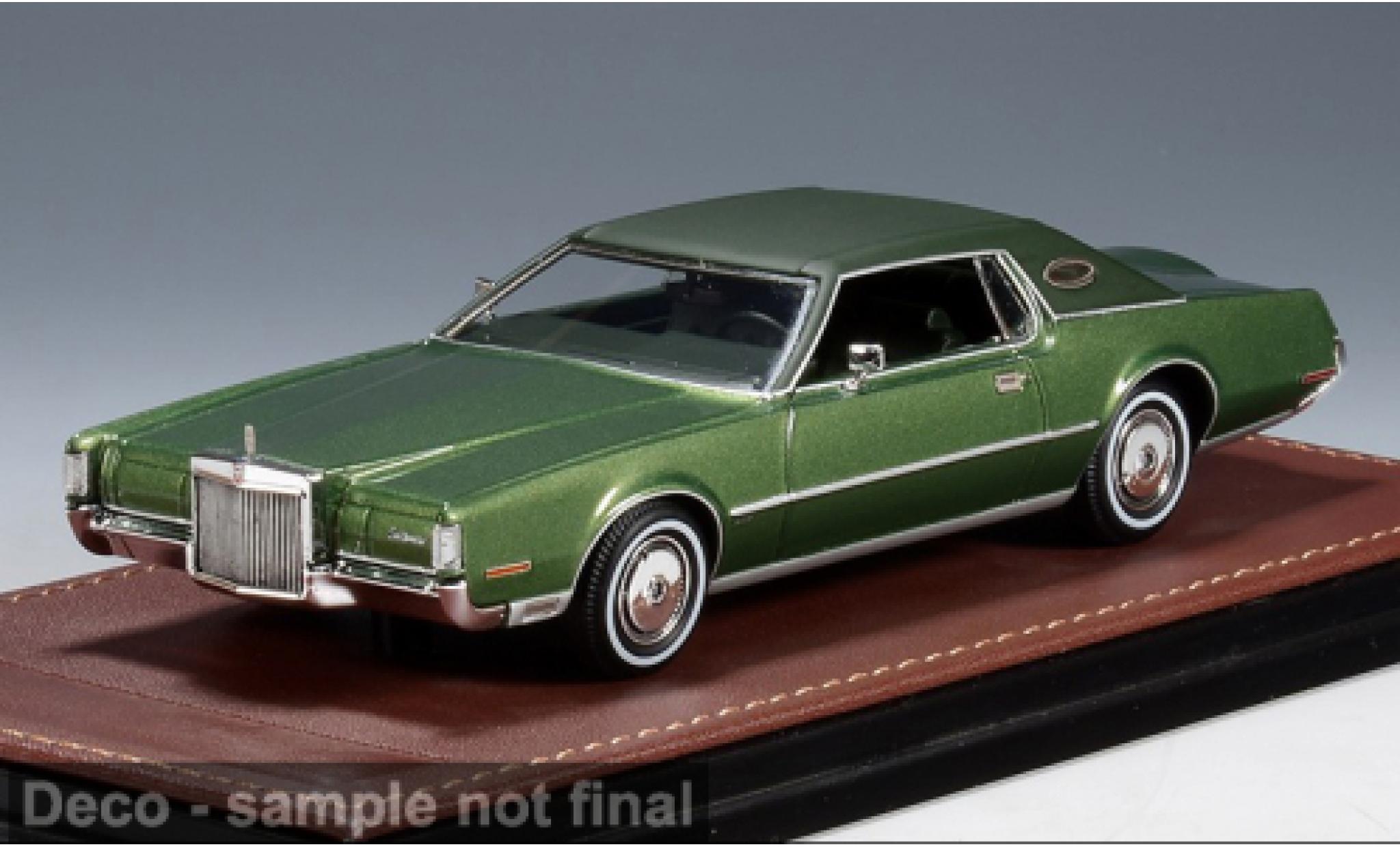 Lincoln Continental 1/43 GLM Mark IV groen 1972 1:43 modelauto