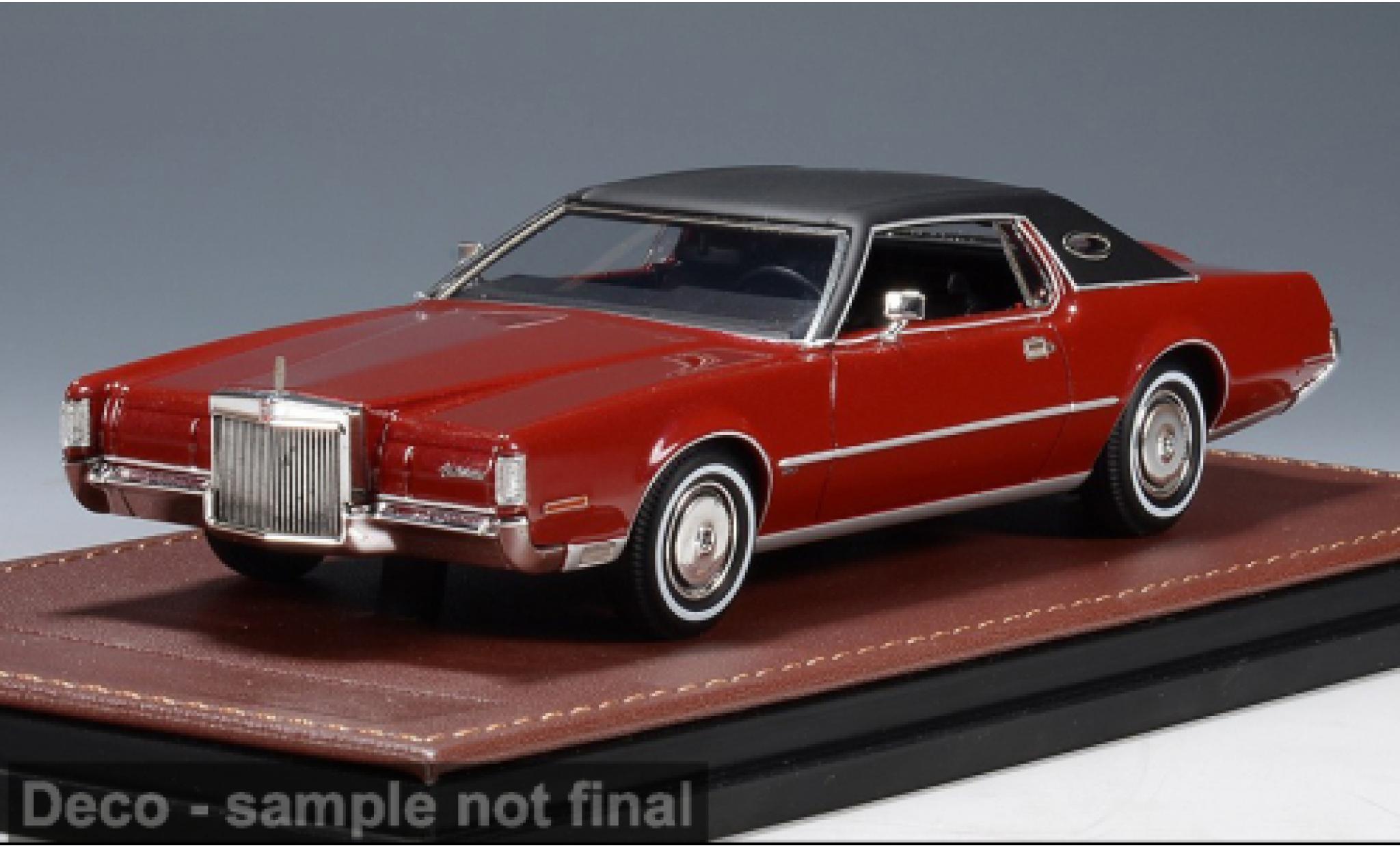Lincoln Continental 1/43 GLM Mark IV rood 1972 1:43 modelauto