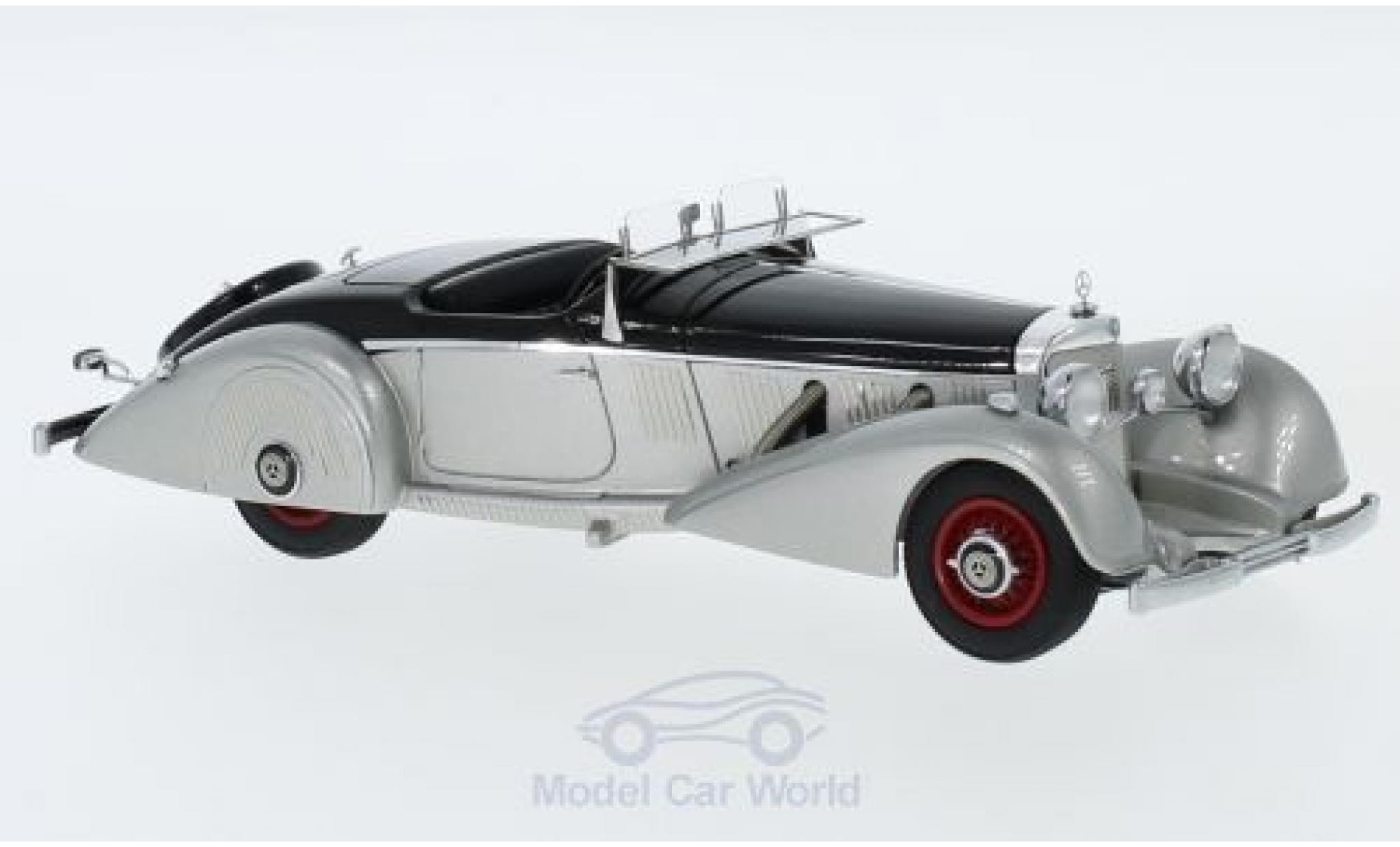 Mercedes 540 1/43 GLM K Spezialroadster Mayfair grijs/zwart 1937 modelauto