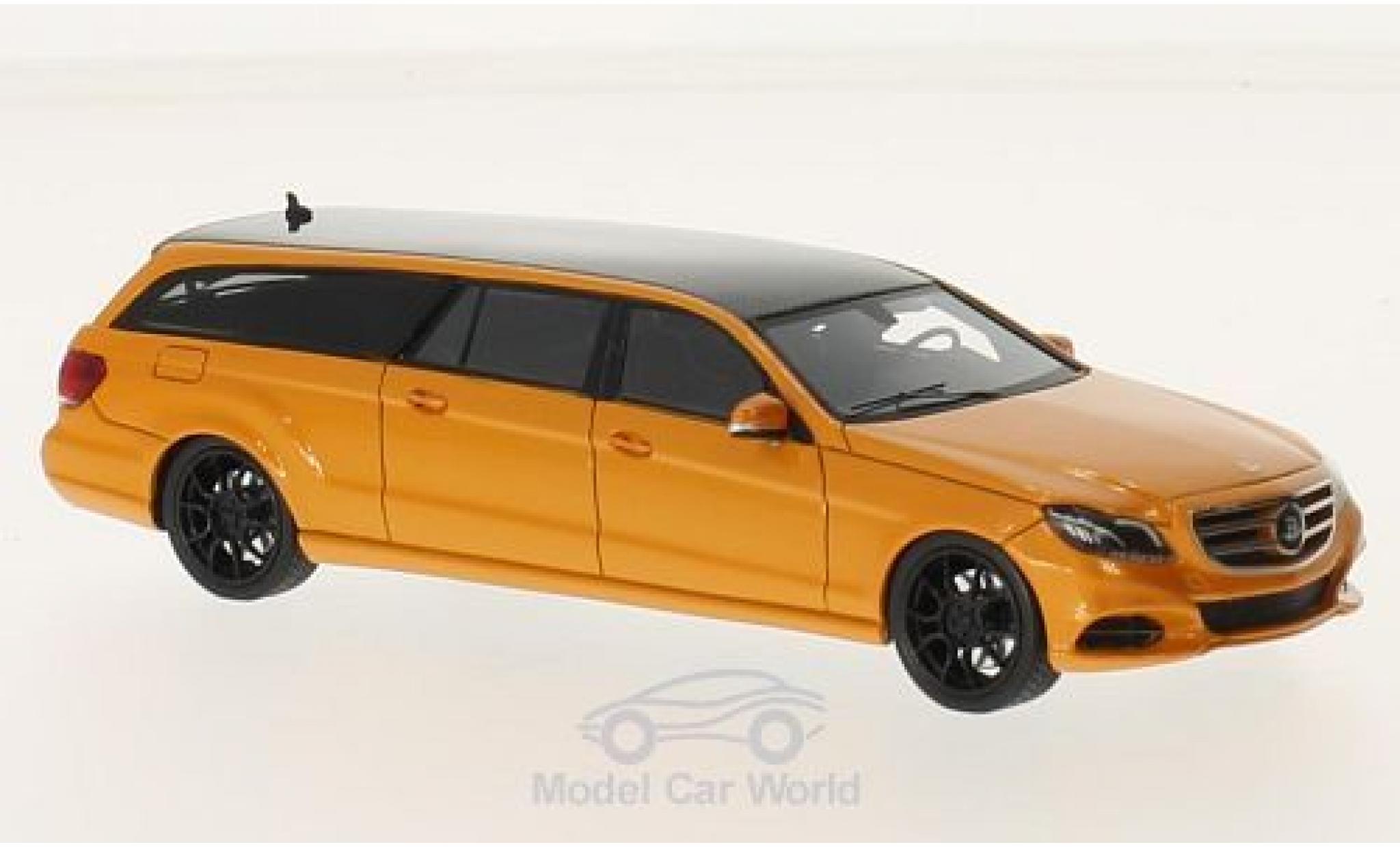 Mercedes Classe E 1/43 GLM (S212) Binz Estate Sedan metallic oranje/zwart 2015 modelauto