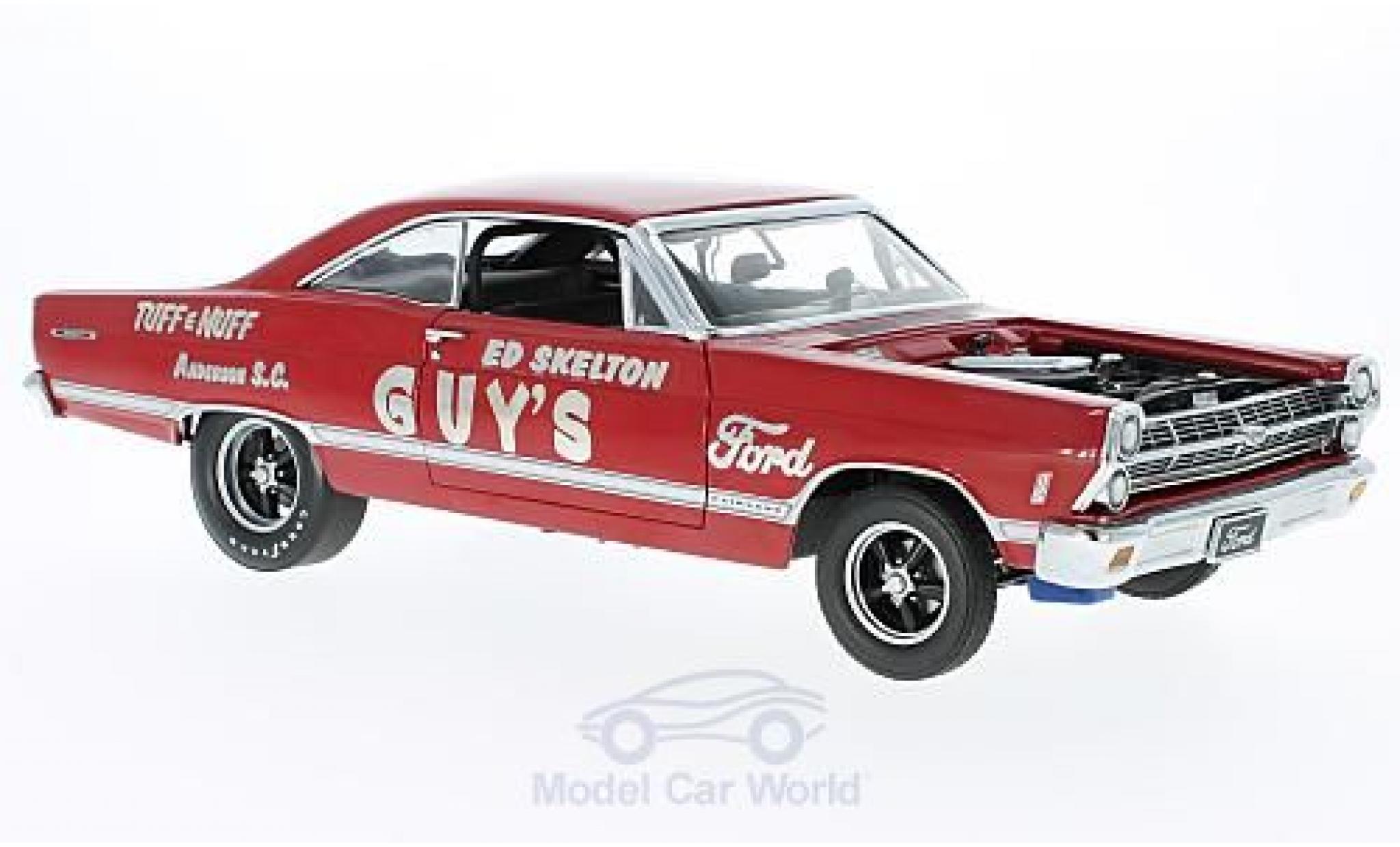 Ford Fairlane 1967 1/18 GMP 427R Lightweight rood Ed Skeltons TUFF e NUFF 1967 modelauto
