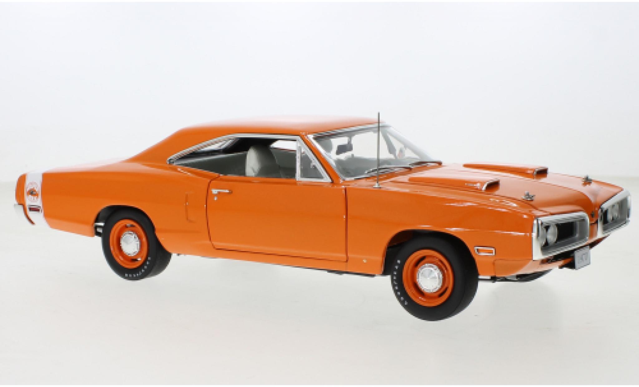 Dodge Coronet 1/18 GMP Super Bee oranje/wit Go Mango 1970 modelauto