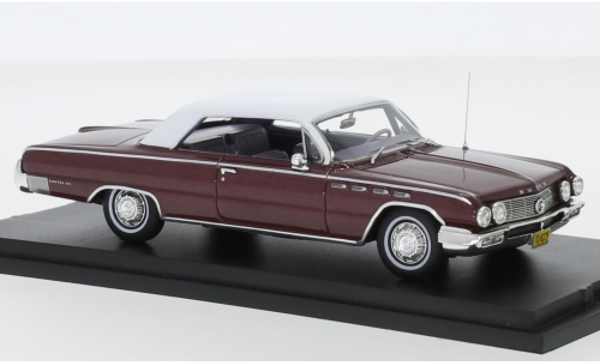 Buick Electra 1/43 Goldvarg Collections metallic rood/matt-wit 1962 modelauto