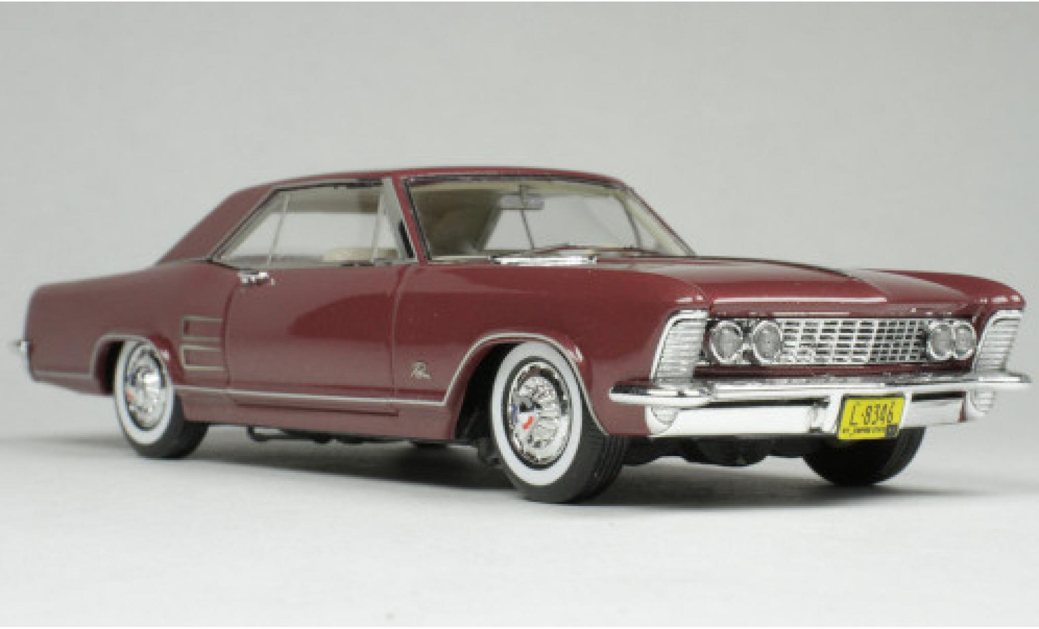 Buick Riviera 1/43 Goldvarg Collections metallic rood 1963 modelauto