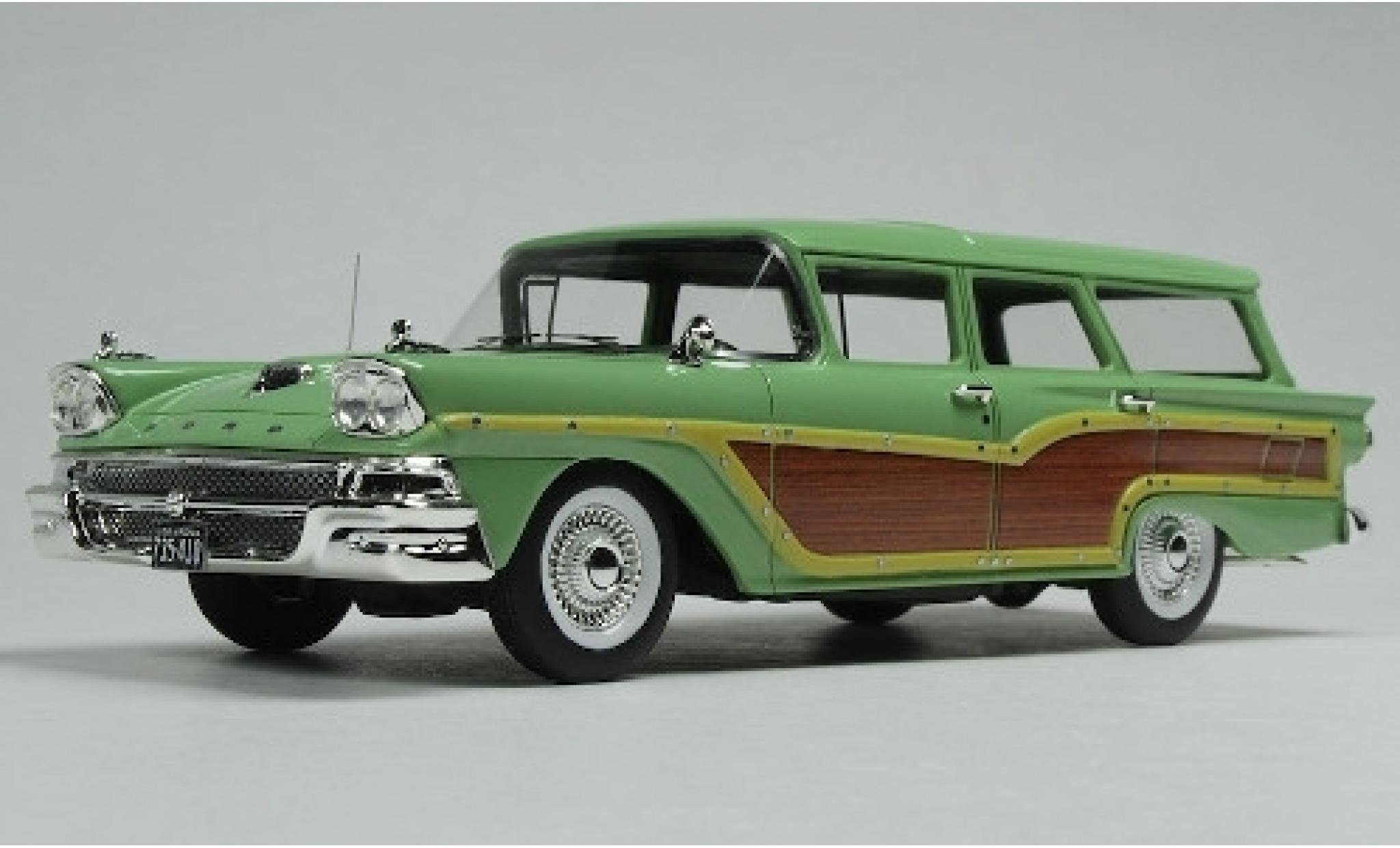 Ford Country Squire 1/43 Goldvarg Collections groen/Holzoptik 1958 modelauto