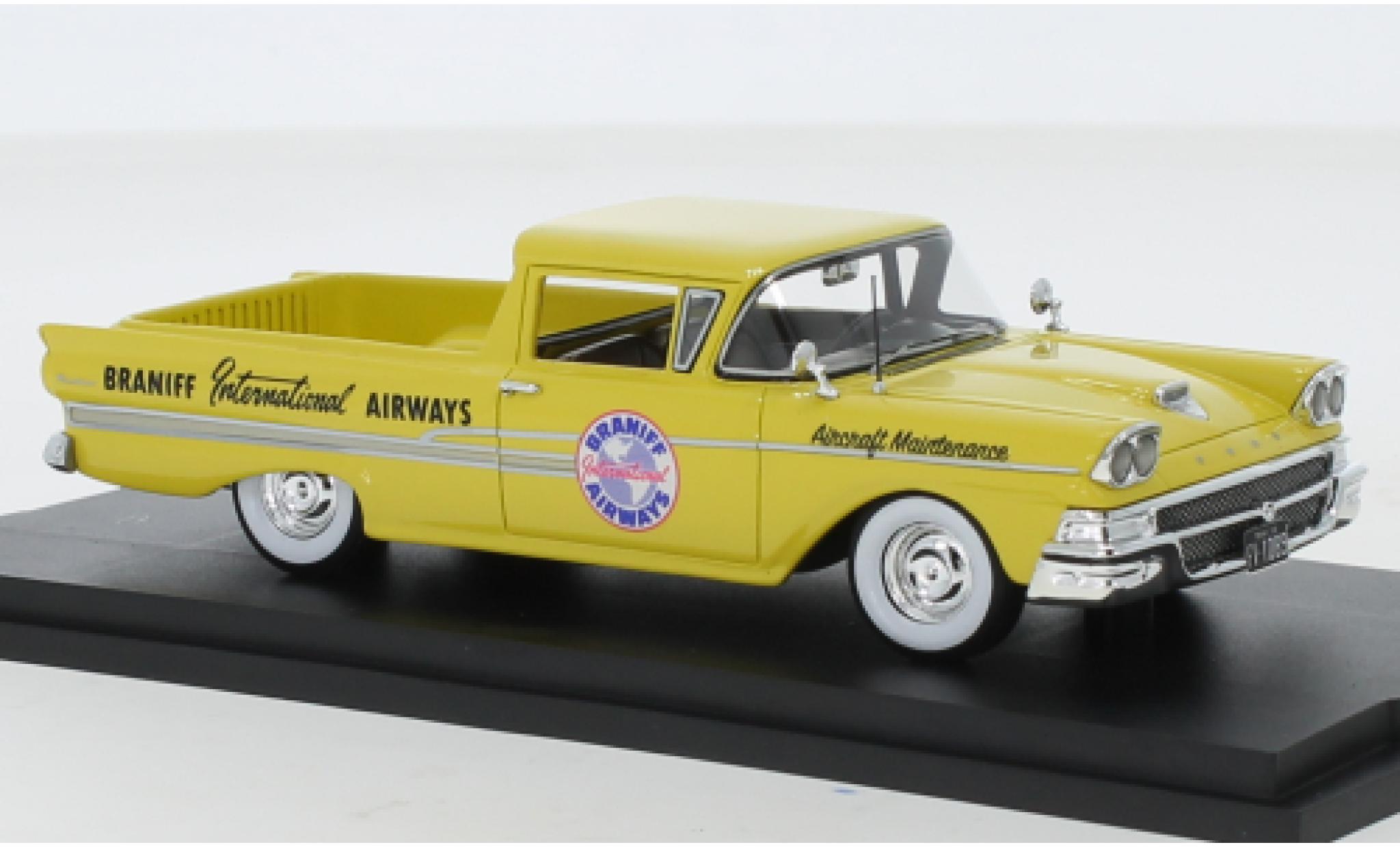 Ford Ranchero 1/43 Goldvarg Collections Braniff International Airways 1958 modelauto