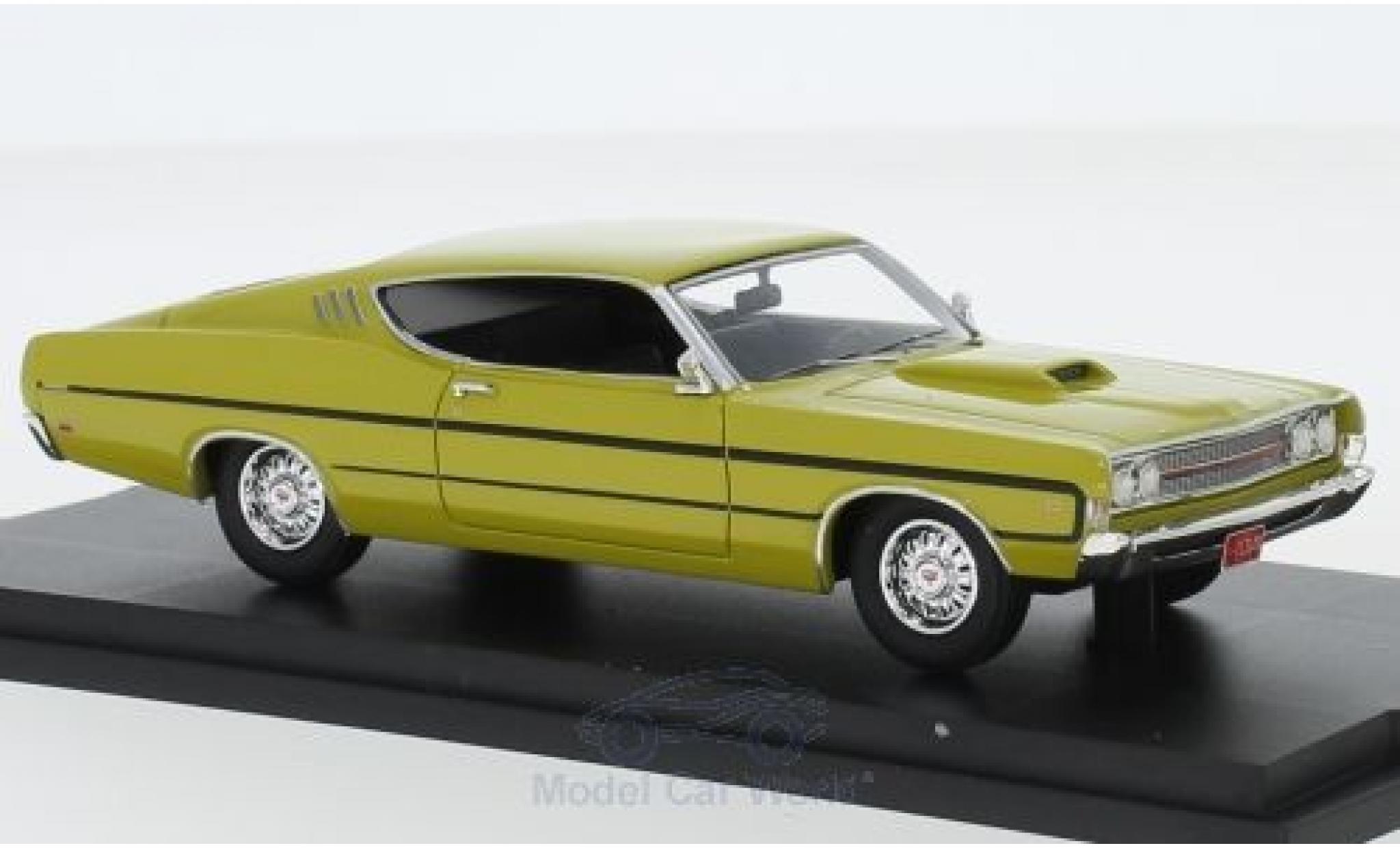 Ford Torino 1/43 Goldvarg Collections geel 1969 modelauto