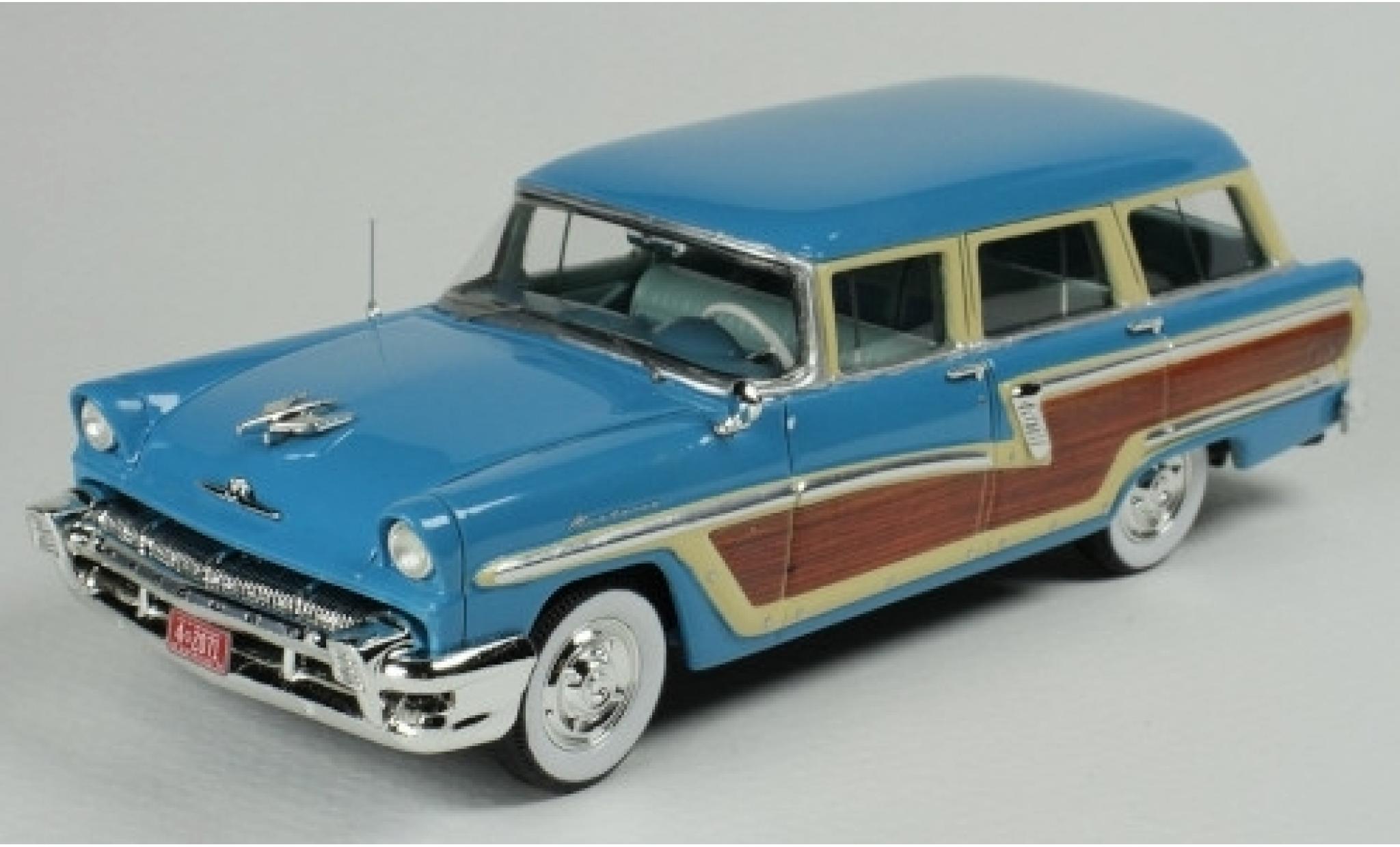 Mercury Monterey 1/43 Goldvarg Collections Station Wagon blauw/Holzoptik 1956 modelauto