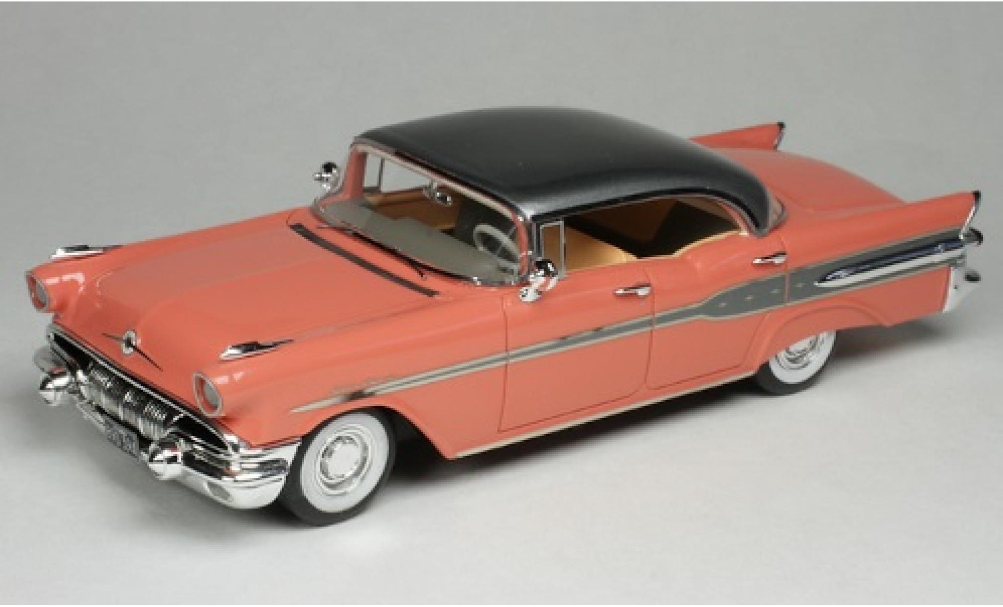 Pontiac Star Chief 1/43 Goldvarg Collections Hardtop roze/metallic grijs 1957 modelauto