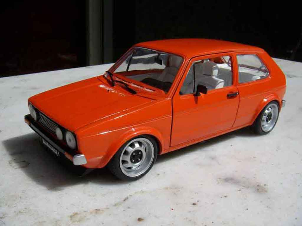 Volkswagen Golf 1 GTI 1/18 Solido jantes ATS 1 GTI 15 pouces oranje modelauto