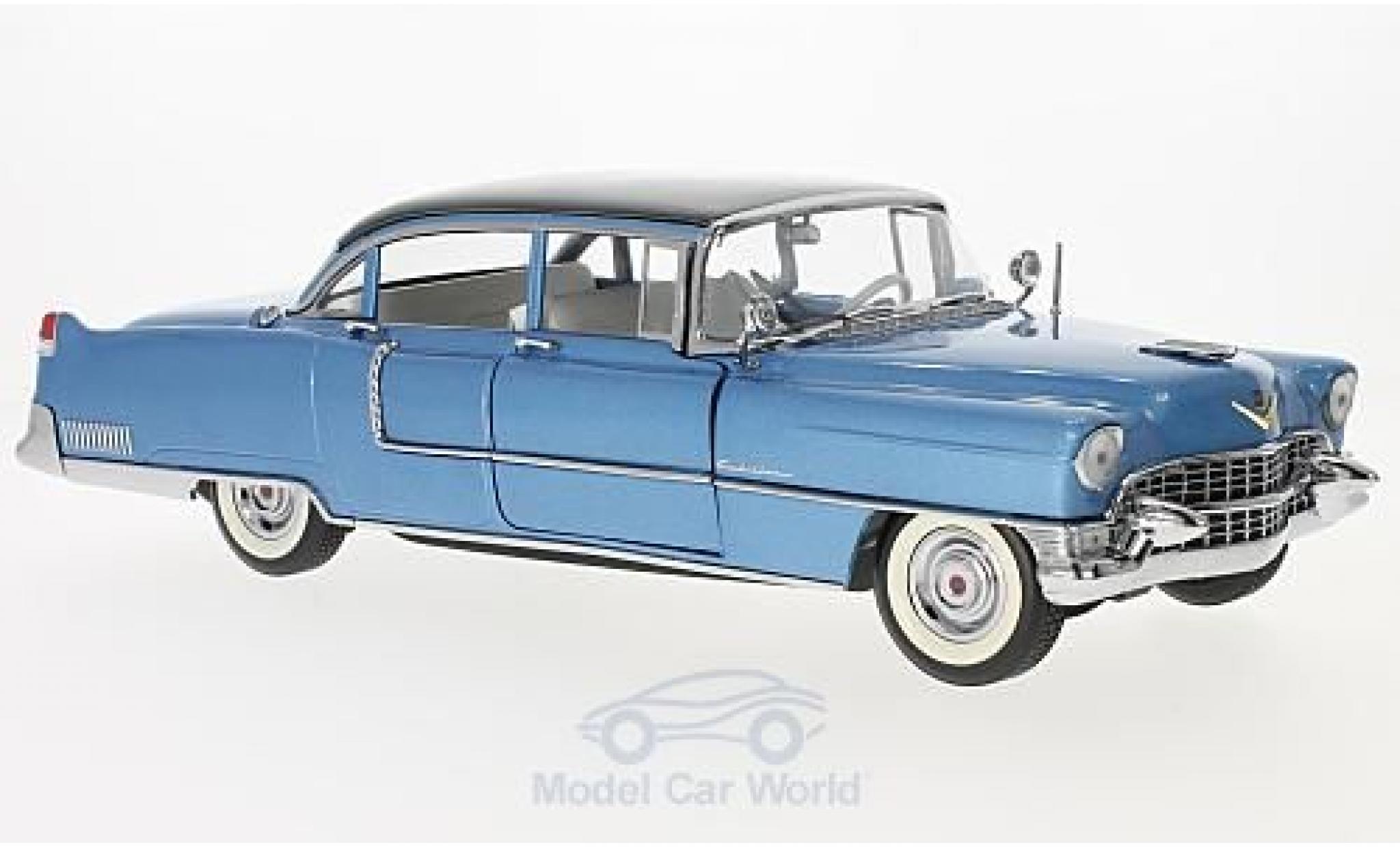 Cadillac Fleetwood 1/18 Greenlight Series 60 metallic blauw/zwart Elvis Presley 1955 ohne Vitrine modelauto