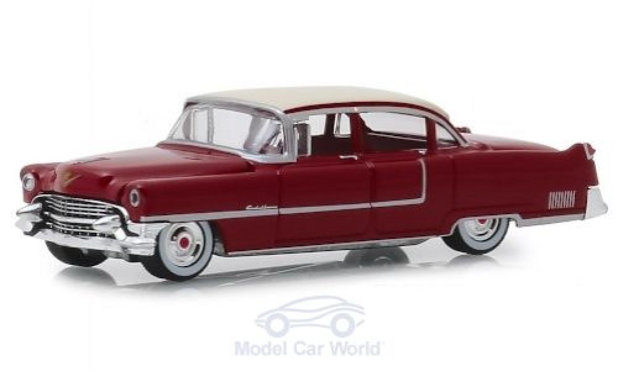Cadillac Fleetwood 1/64 Greenlight Series 60 rood/beige 1955 modelauto