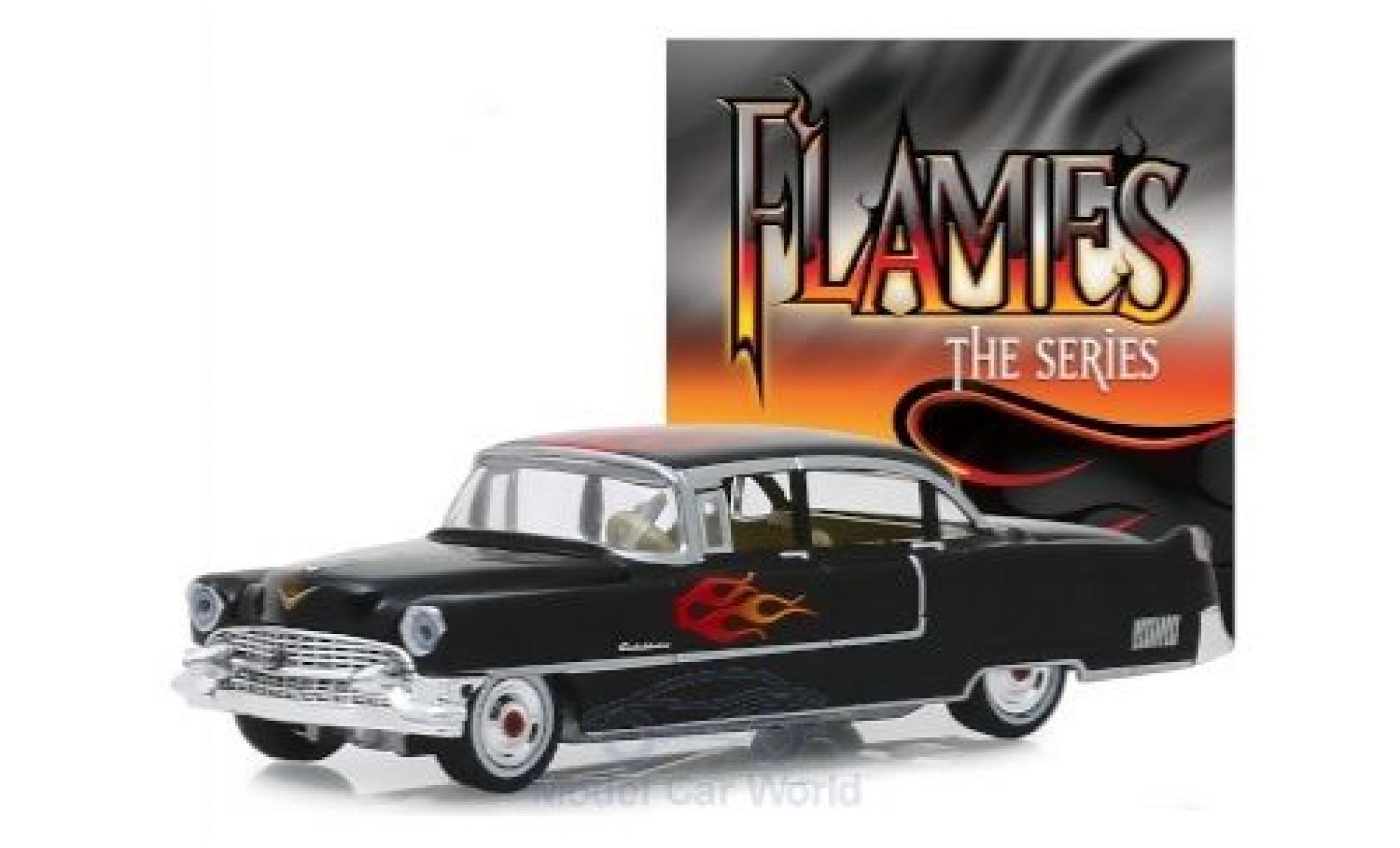 Cadillac Fleetwood 1/64 Greenlight Series 60 Special zwart/Dekor 1955 modelauto