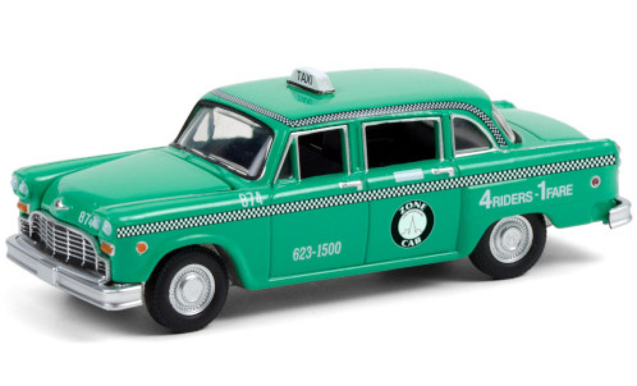 Checker Marathon 1/64 Greenlight A11 Zone Cab 1969 Staten Island Nouveau York modelauto
