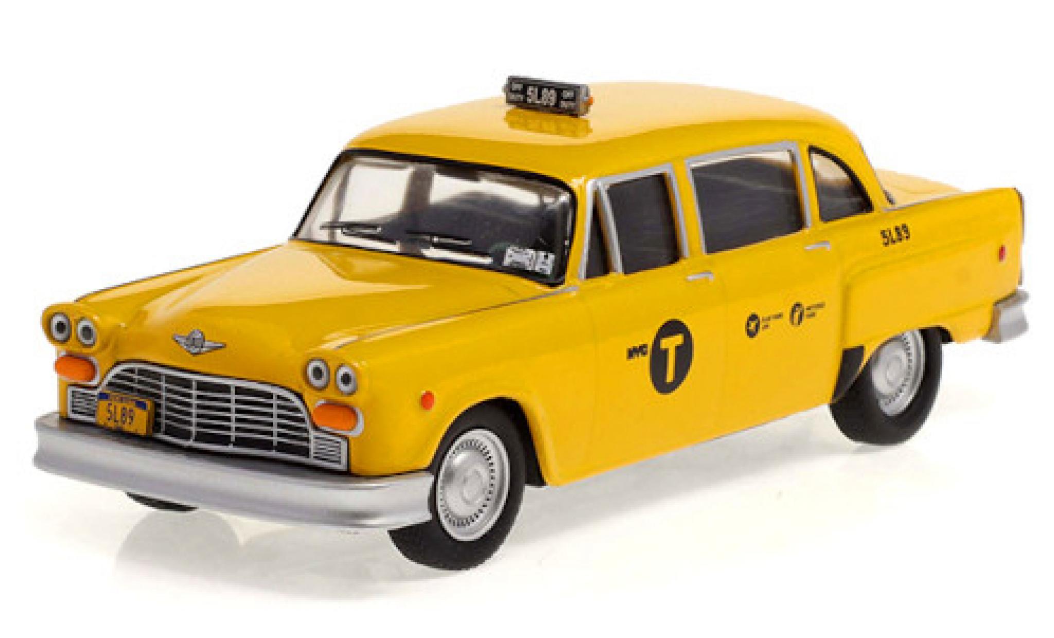Checker Marathon 1/43 Greenlight geel 1974 John Wick modelauto