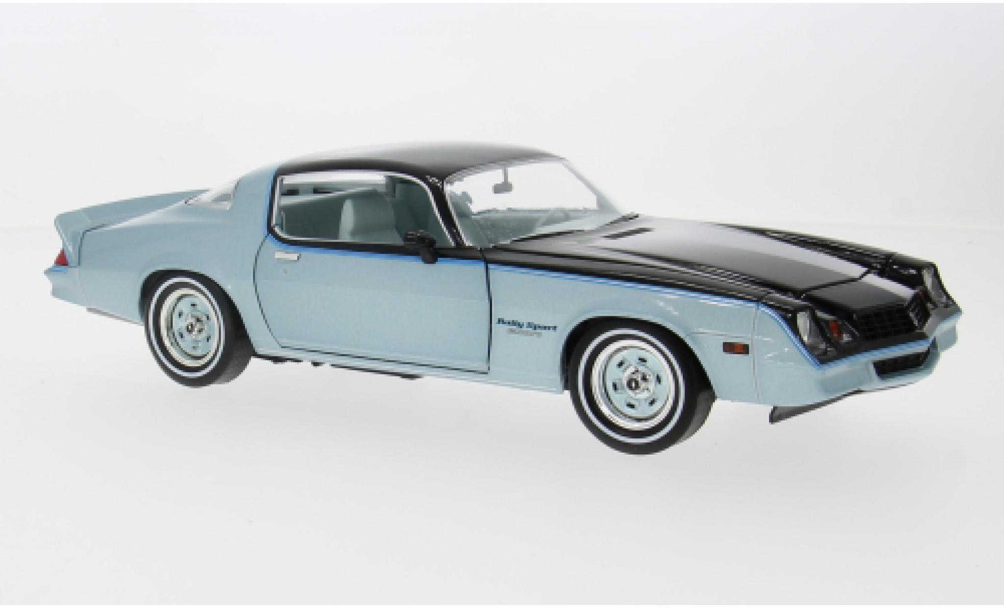 Chevrolet Camaro 1/18 Greenlight blauw/zwart 1979 1:18 modelauto