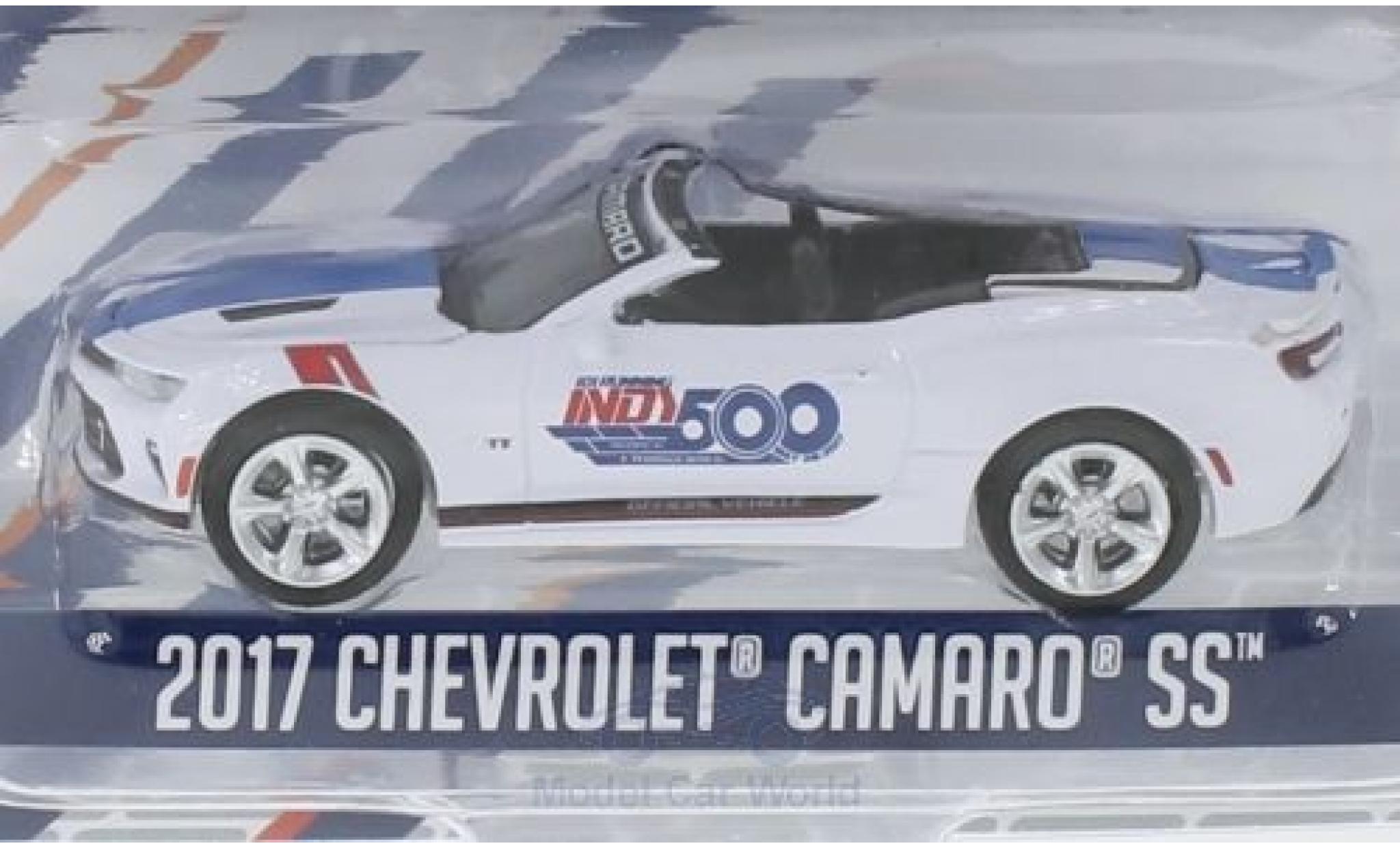Chevrolet Camaro 1/64 Greenlight wit 2017 101 Running Indy 500 modelauto
