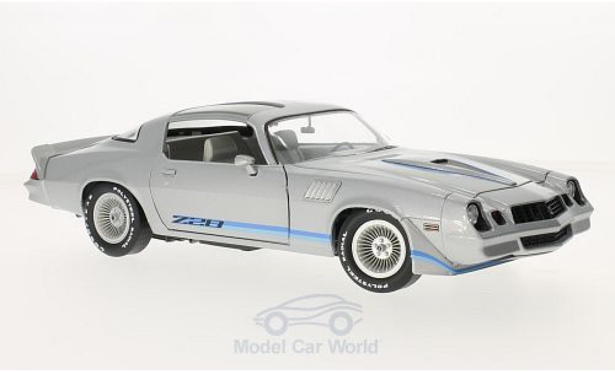 Chevrolet Camaro 1/18 Greenlight Z28 grijs/Dekor Fast Times at Ridgemont High 1982 1979 ohne Vitrine modelauto