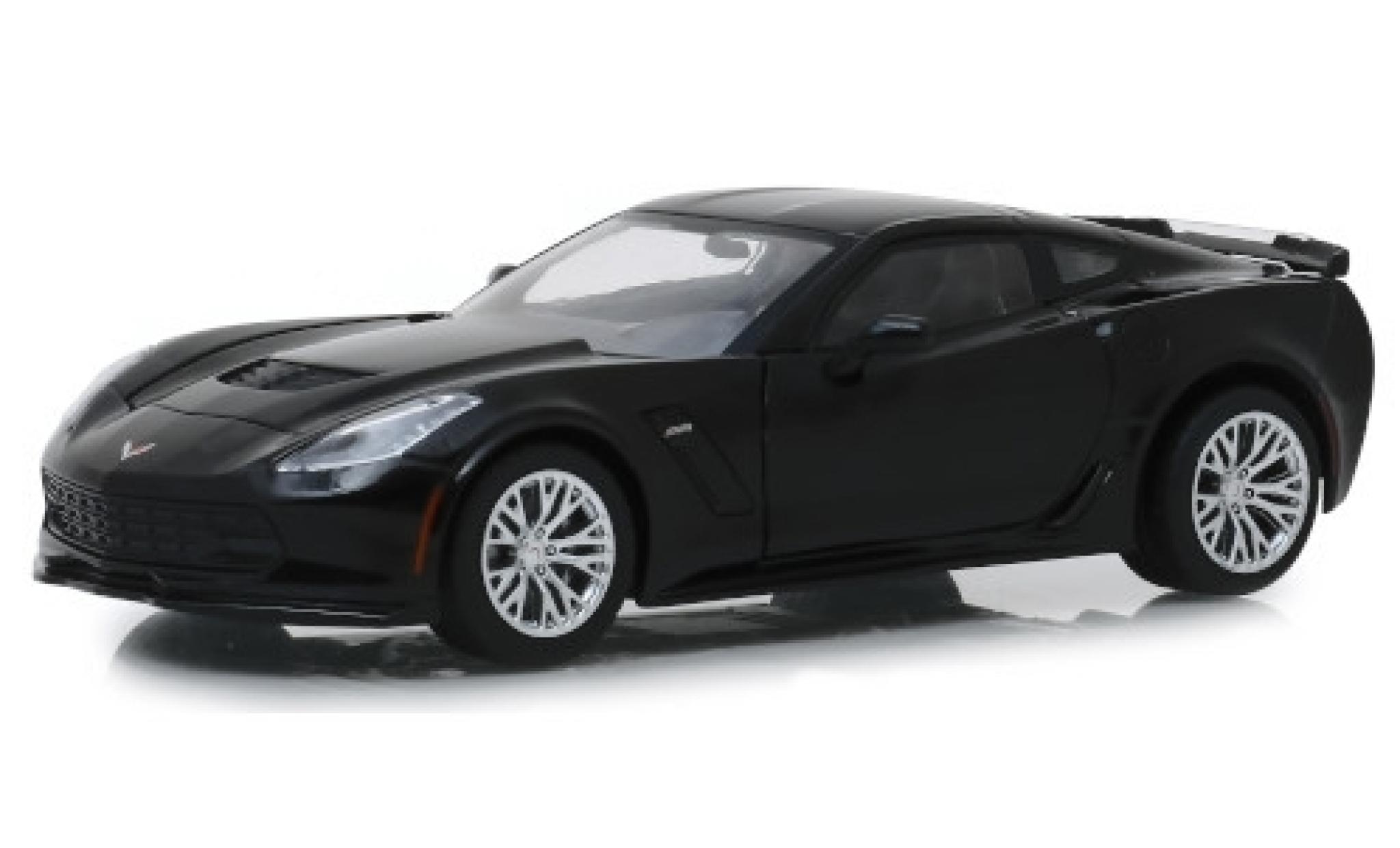 Chevrolet Corvette 1/24 Greenlight (C7) Z06 zwart 2019 modelauto