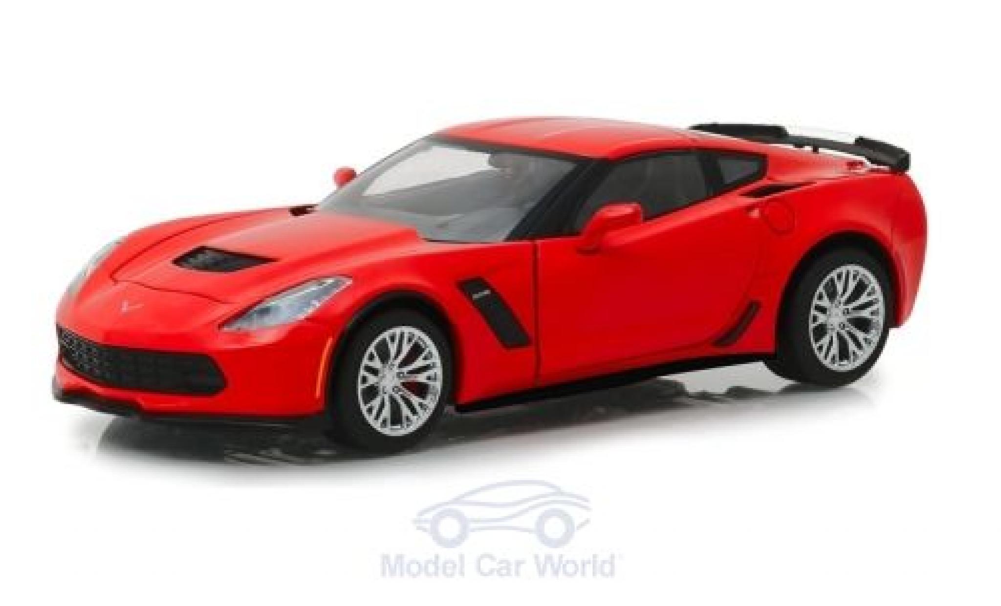 Chevrolet Corvette 1/24 Greenlight Z06 rood 2019 modelauto
