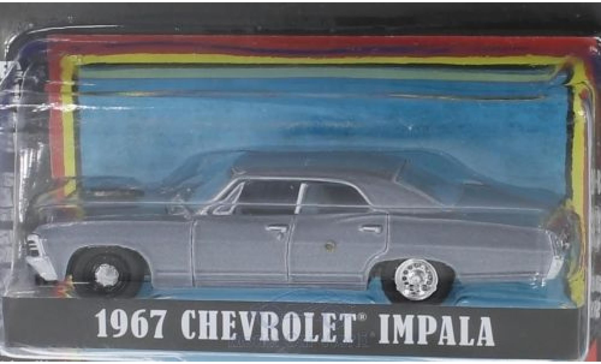 Chevrolet Impala 1/64 Greenlight metallic grijs The A-Team 1967 modelauto