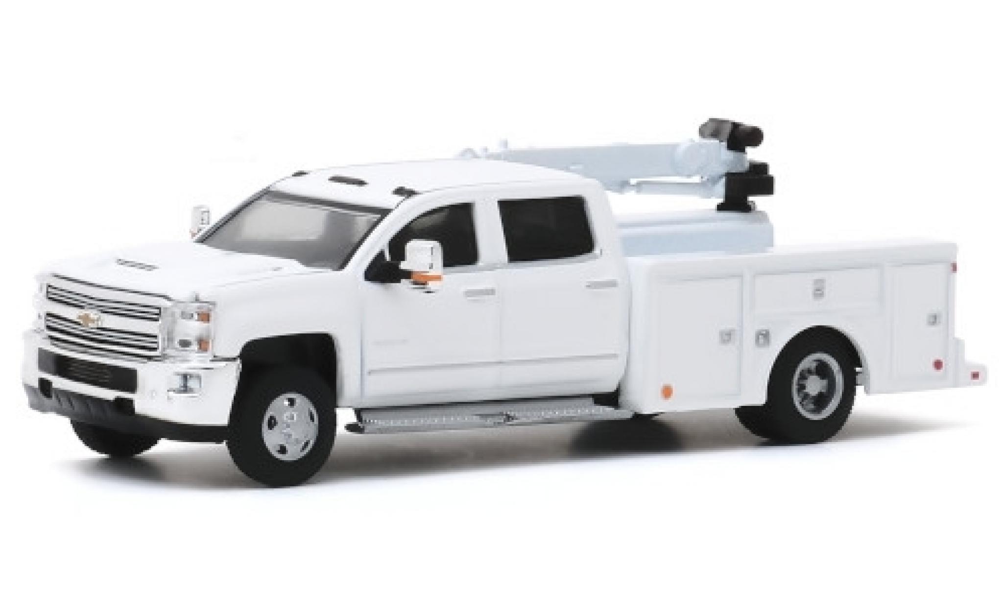 Chevrolet Silverado 1/64 Greenlight 3500HD Crane Truck wit 2016 modelauto