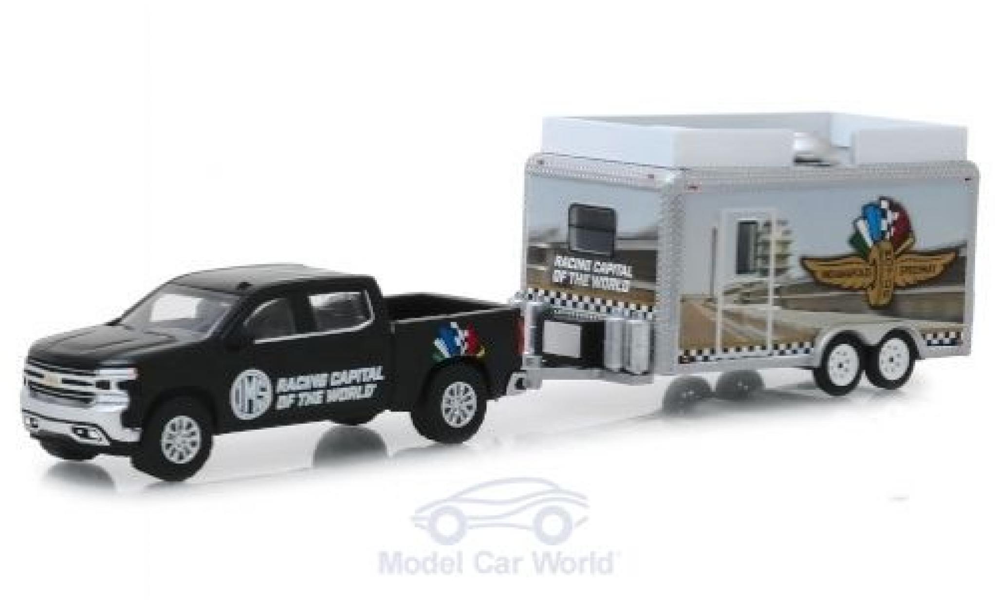 Chevrolet Silverado 1/64 Greenlight Indianapolis Motor Speedway 2019 and Concession Trailer modelauto