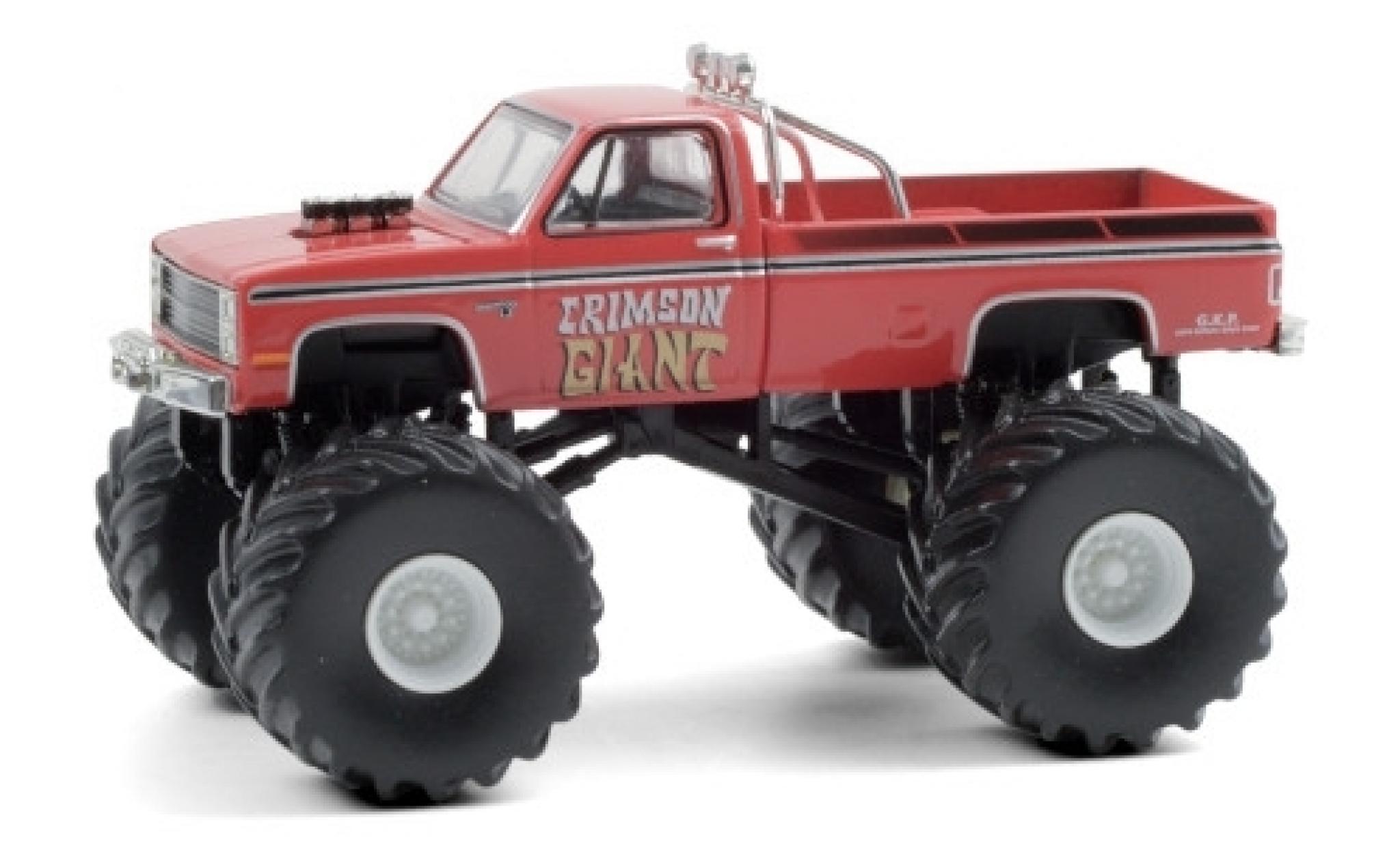 Chevrolet Silverado 1/64 Greenlight Monster Truck Crimson Giant 1987 modelauto