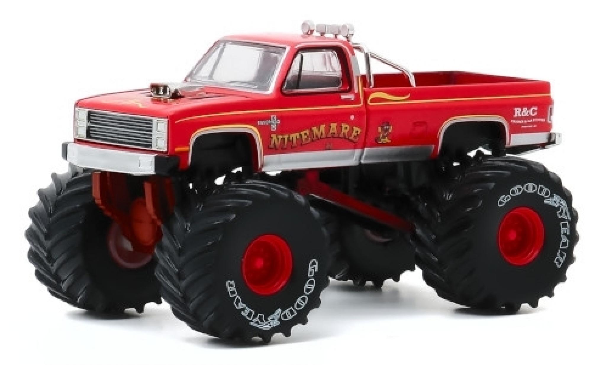 Chevrolet Silverado 1/64 Greenlight Monster Truck Nitemare II 1986 modelauto