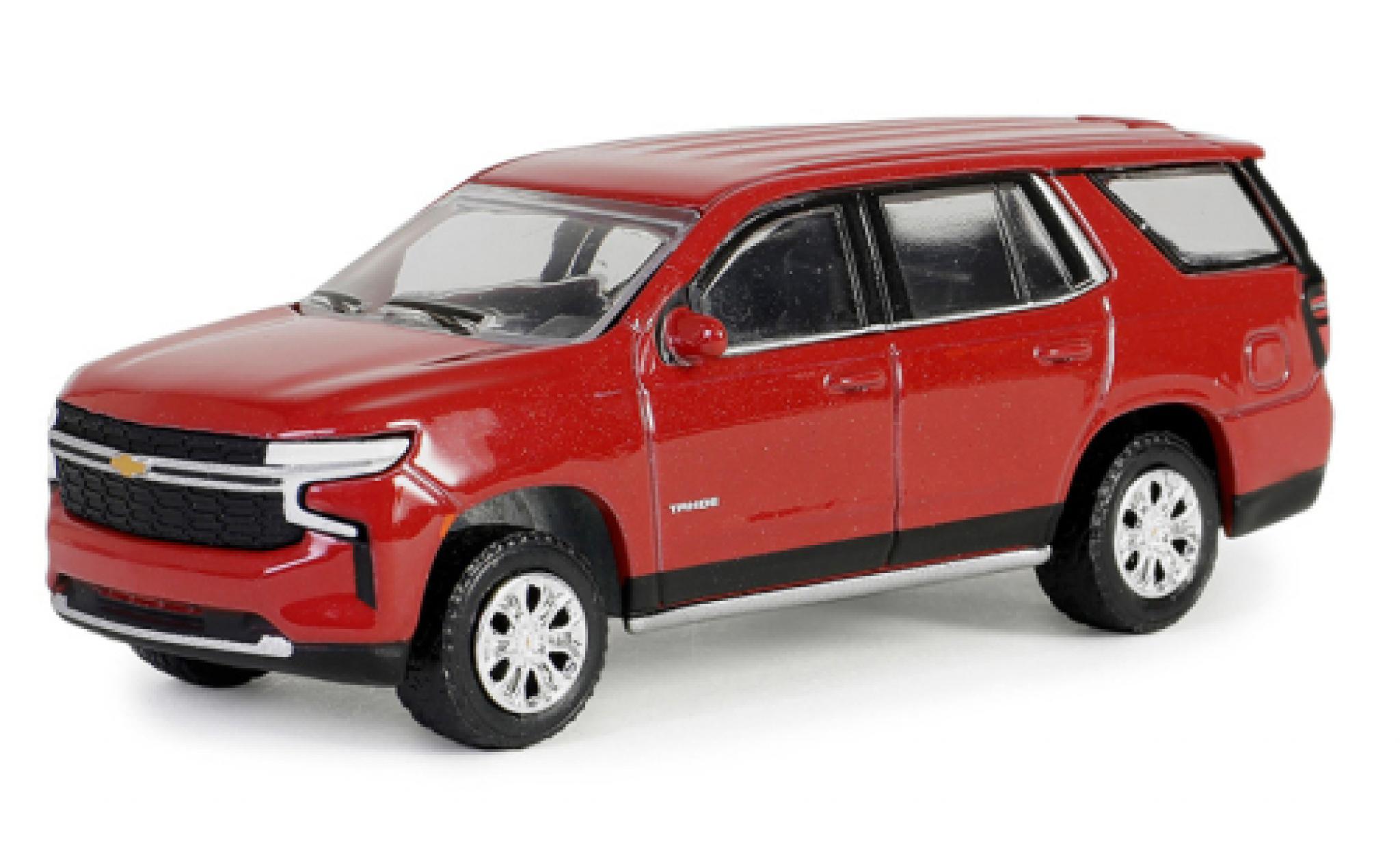 Chevrolet Tahoe 1/64 Greenlight LS rood 2023 1:64 modelauto