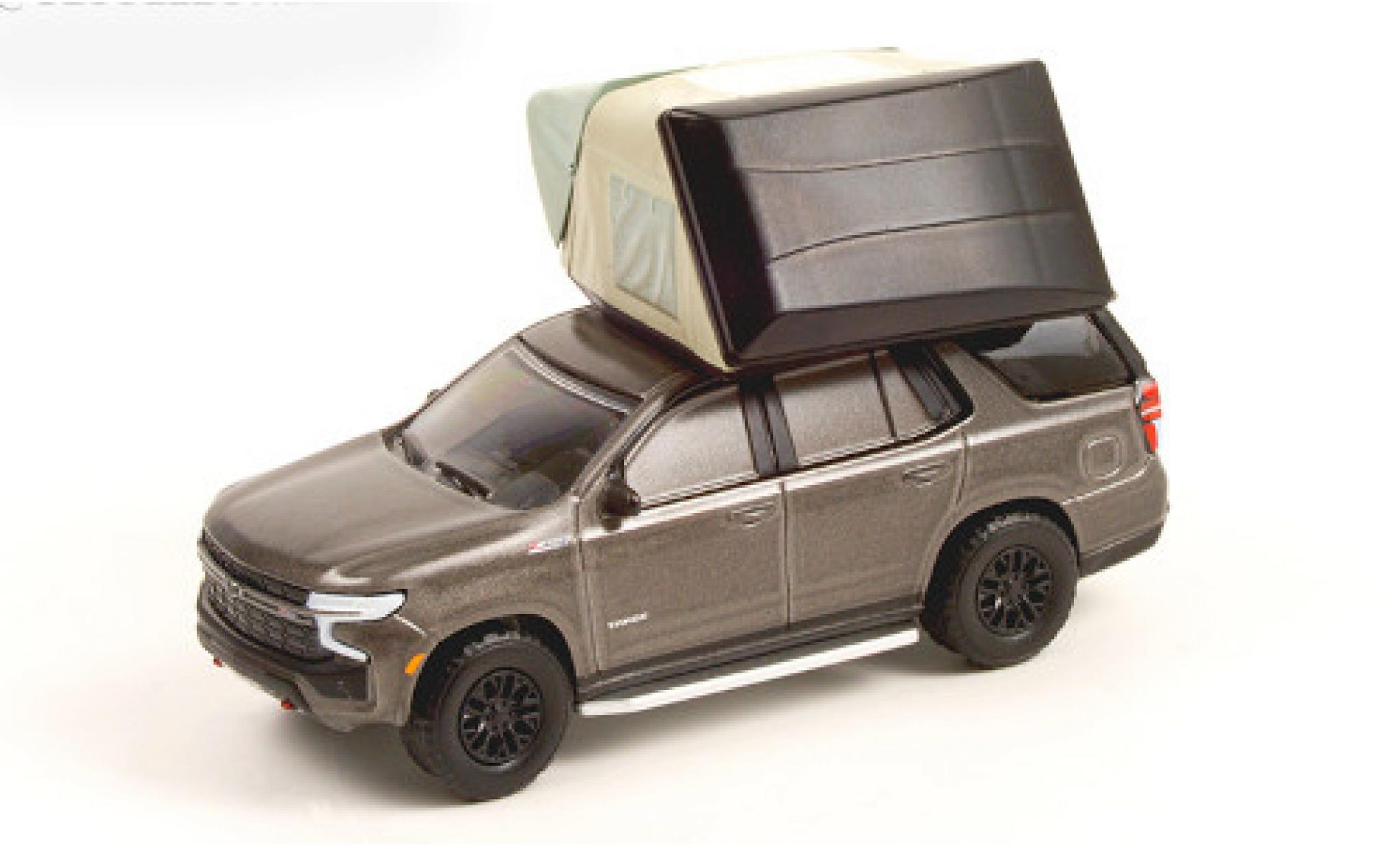 Chevrolet Tahoe 1/64 Greenlight Z71 metallic grijs 2021 modelauto