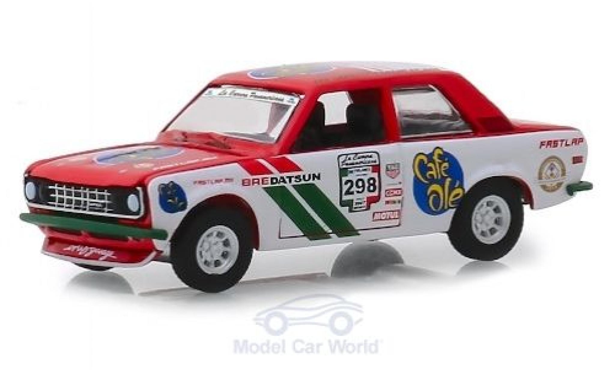 Datsun 510 1/64 Greenlight No.298 Caf&eacute; Ol&eacute; La Carrera Panamericana 1972 modelauto