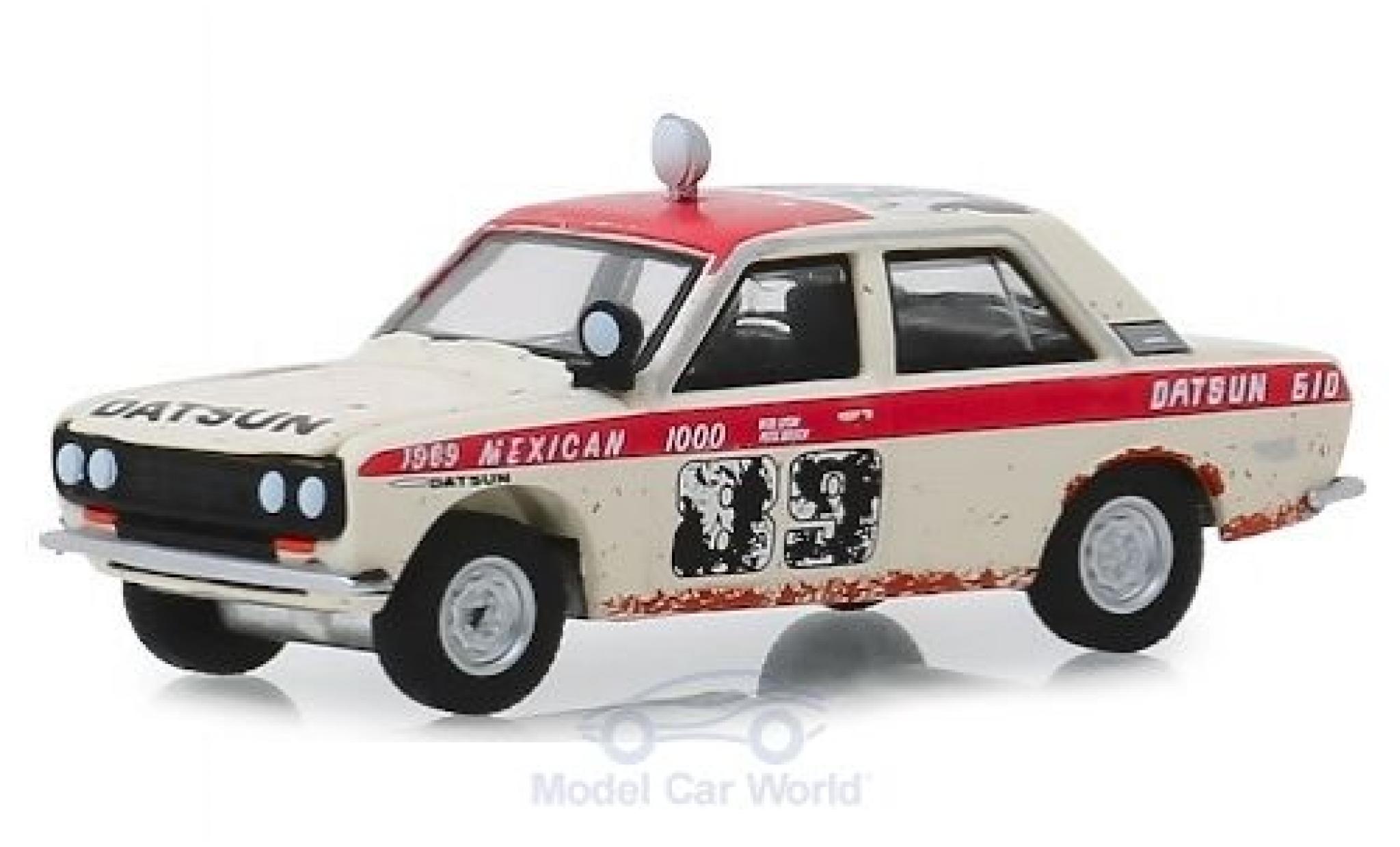 Datsun 510 1/64 Greenlight No.89 BRE Baja 1000 1969 modelauto