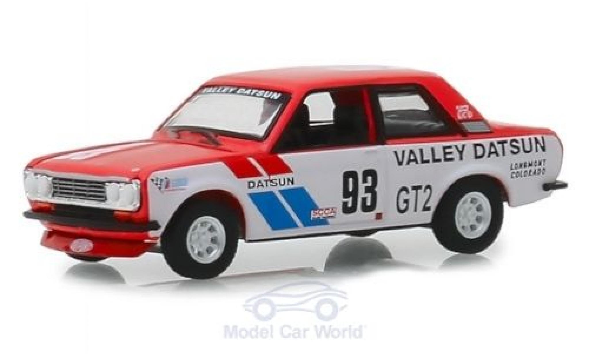 Datsun 510 1/64 Greenlight Rallye 1972 modelauto