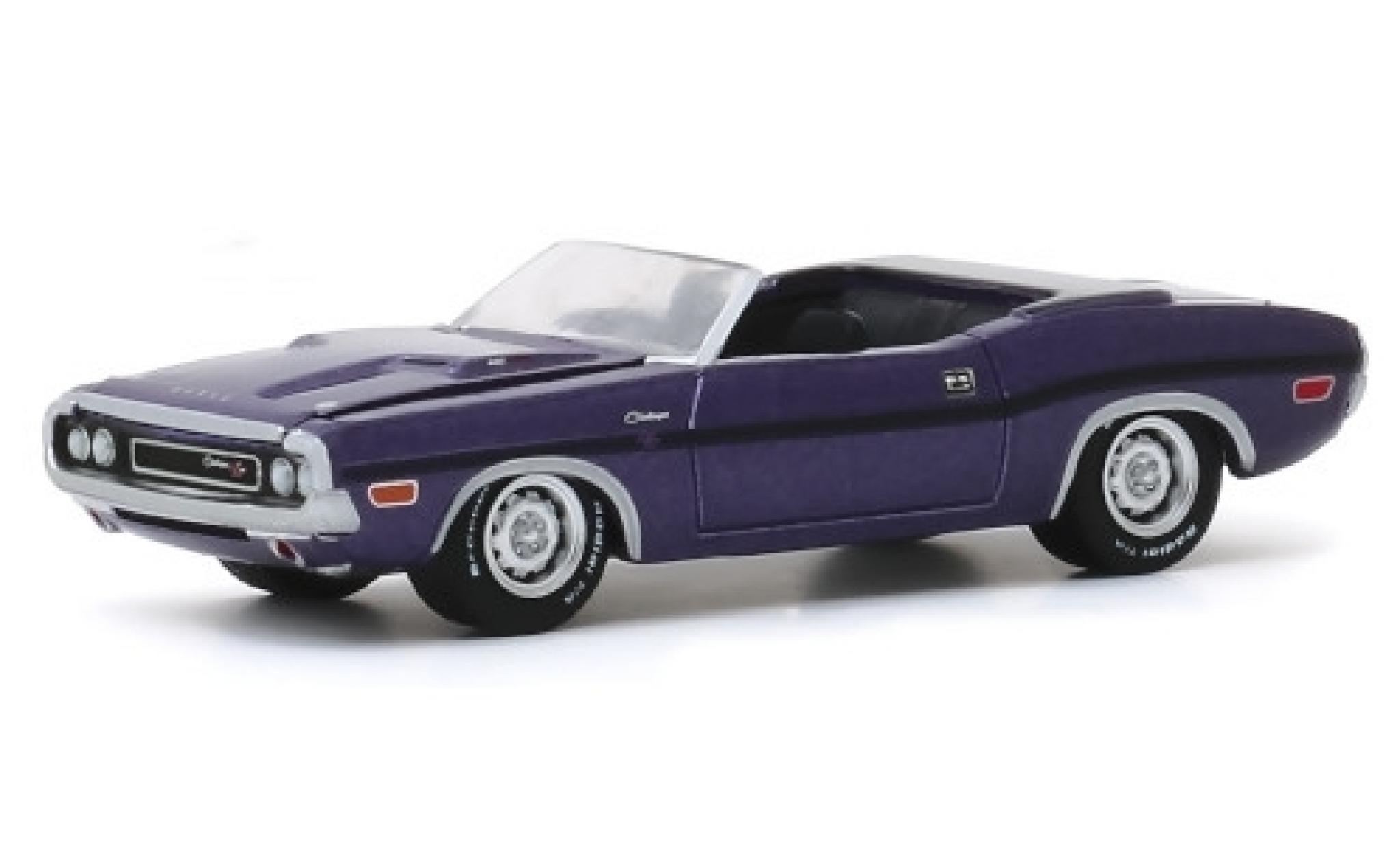 Dodge Challenger 1/64 Greenlight R/T Cabriolet metallic lila 1970 modelauto