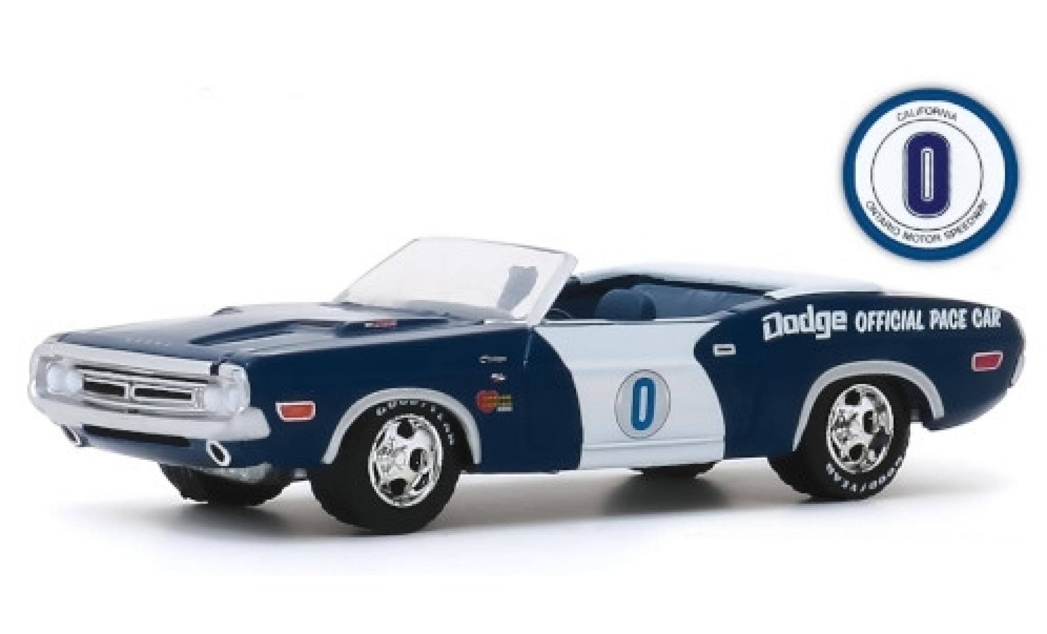 Dodge Challenger 1/64 Greenlight R/T Cabriolet Ontario Motor Speedway 1971 Official Pace Car modelauto
