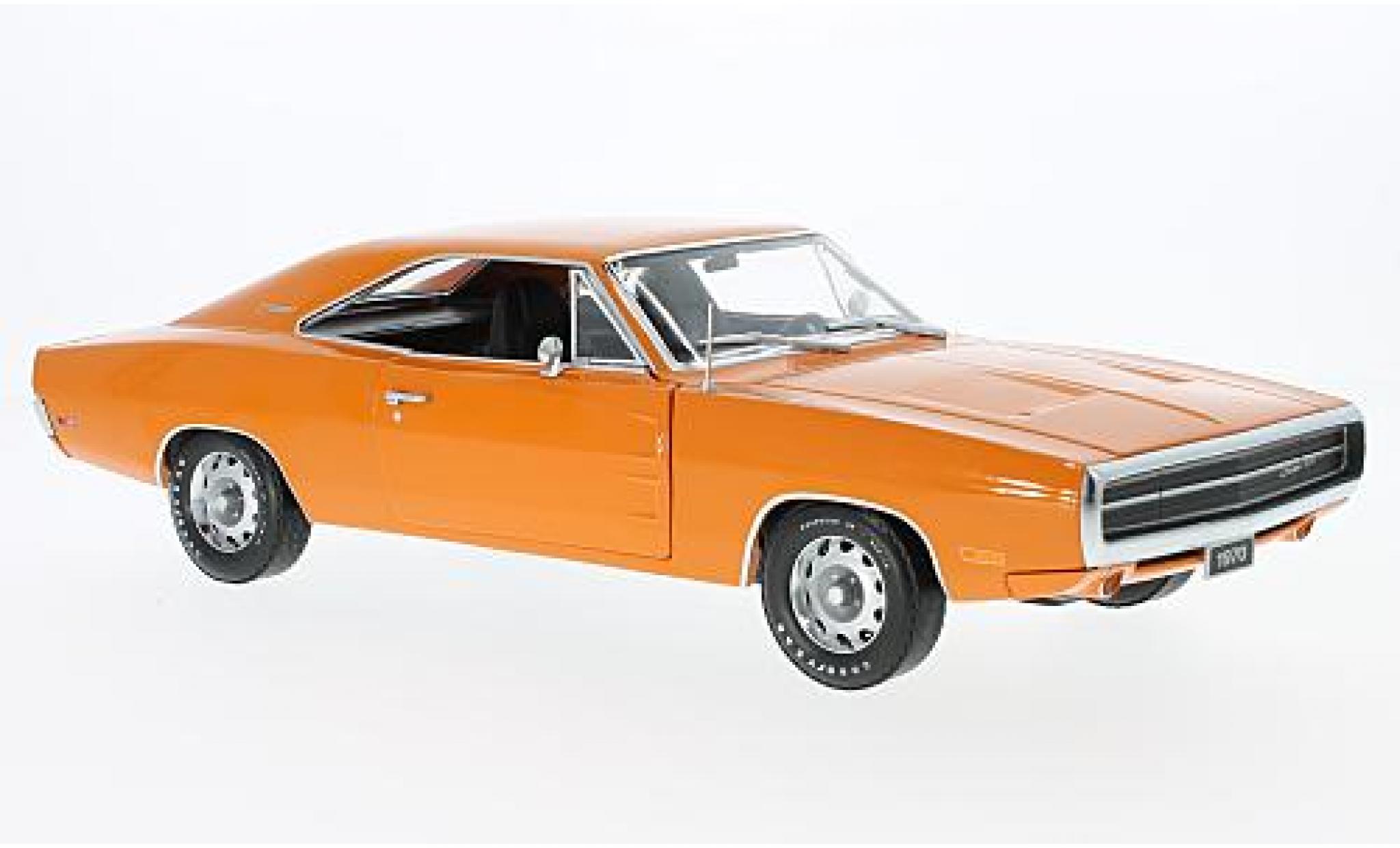 Dodge Charger 1/18 Greenlight 500 oranje 1970 modelauto