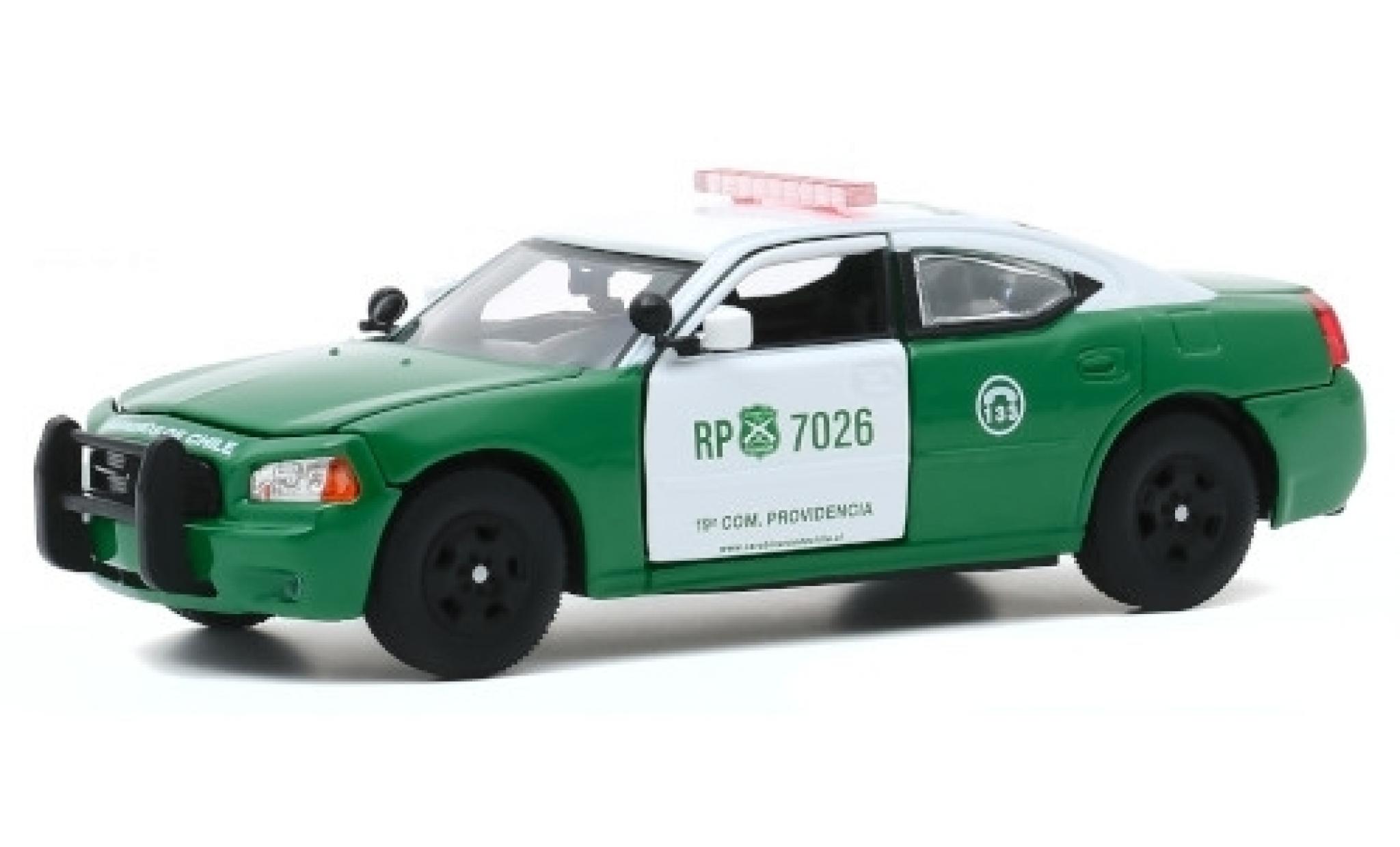 Dodge Charger 1/43 Greenlight Pursuit Carabineros de Chile 2008 modelauto