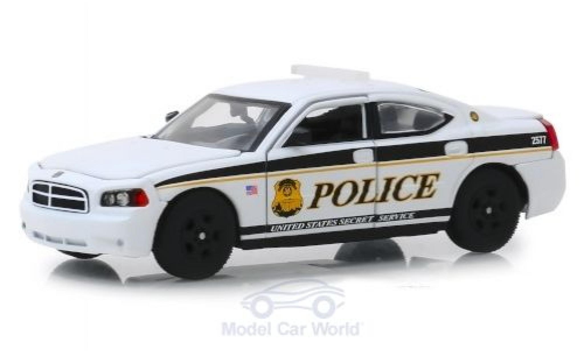 Dodge Charger 1/43 Greenlight Pursuit U.S. Secret Service Politie 2006 modelauto