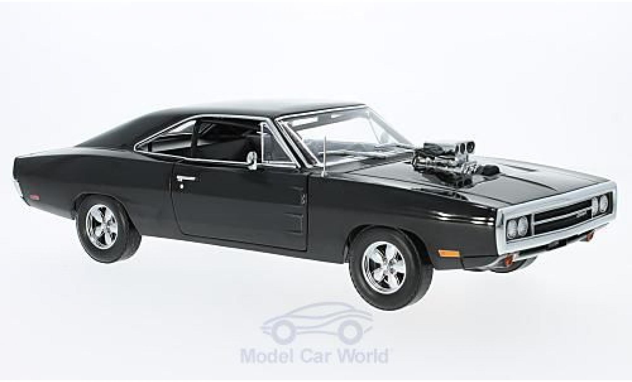 Dodge Charger 1/18 Greenlight zwart Fast & Furious 2001 Doms 1970 modelauto
