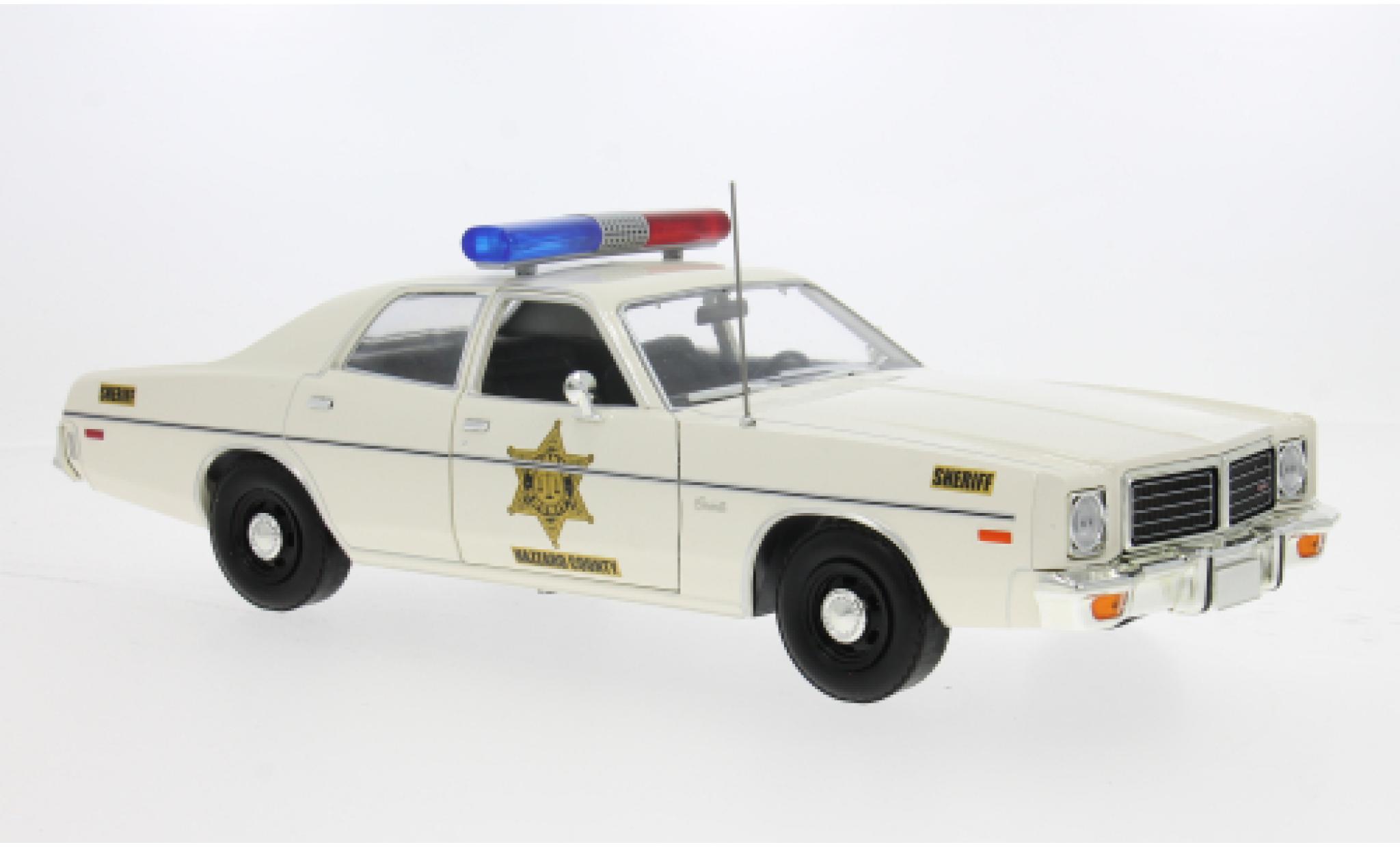 Dodge Coronet Greenlight 1975 Hazzard County Sheriff 1:18 modelauto