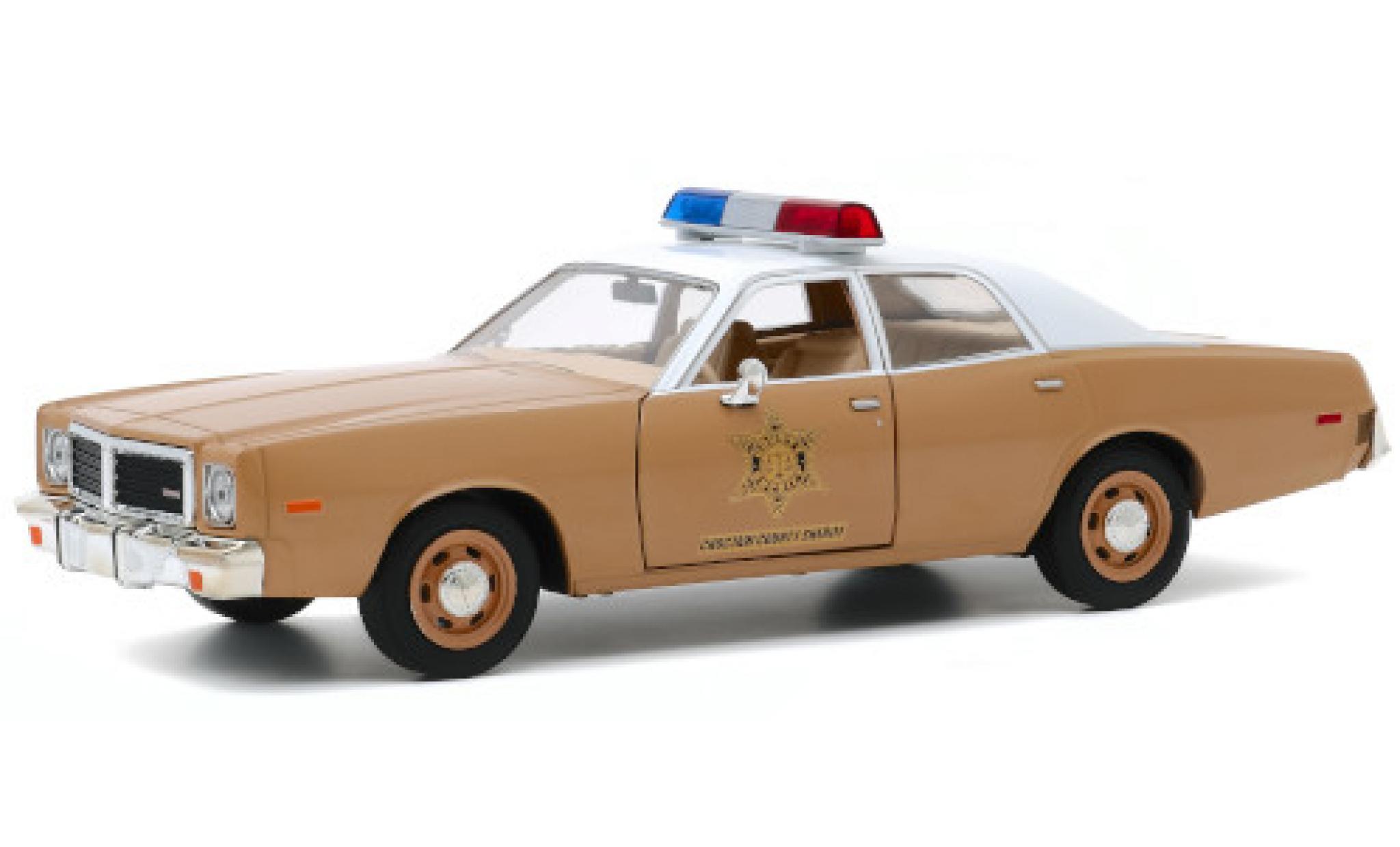 Dodge Coronet 1/24 Greenlight Choctaw County Sheriff 1975 modelauto