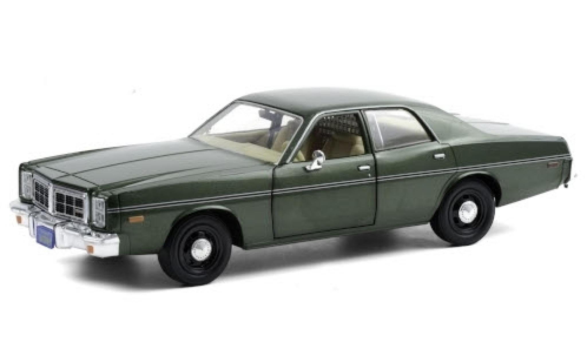 Dodge Monaco 1/24 Greenlight metallic groen 1977 Hunter (TV-s�rie 1984-91) modelauto