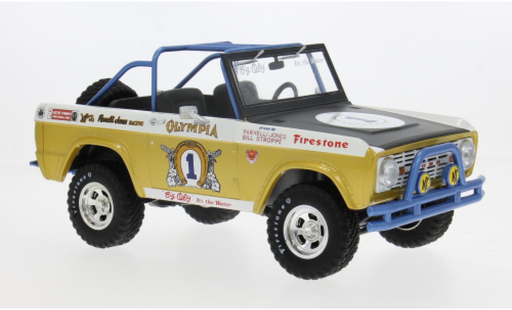 Ford Bronco 1/18 Greenlight Baja 1970 Big Oly Tribute Edition 1:18 modelauto